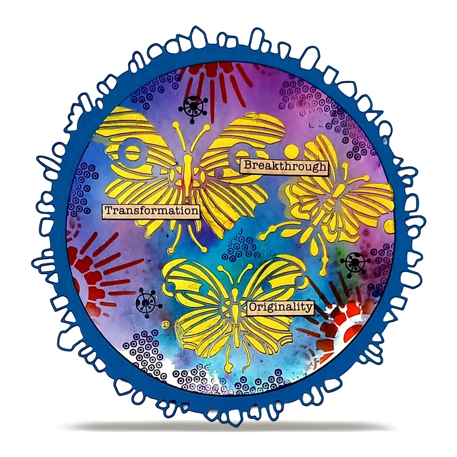 AALL and Create PC-274 Prendre Son Envol Schablone 15x15 cm