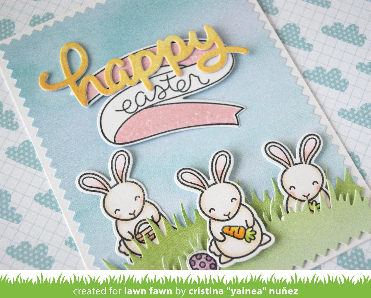 Lawn Fawn Hoppy Easter Stempel Mini Hase Ostern