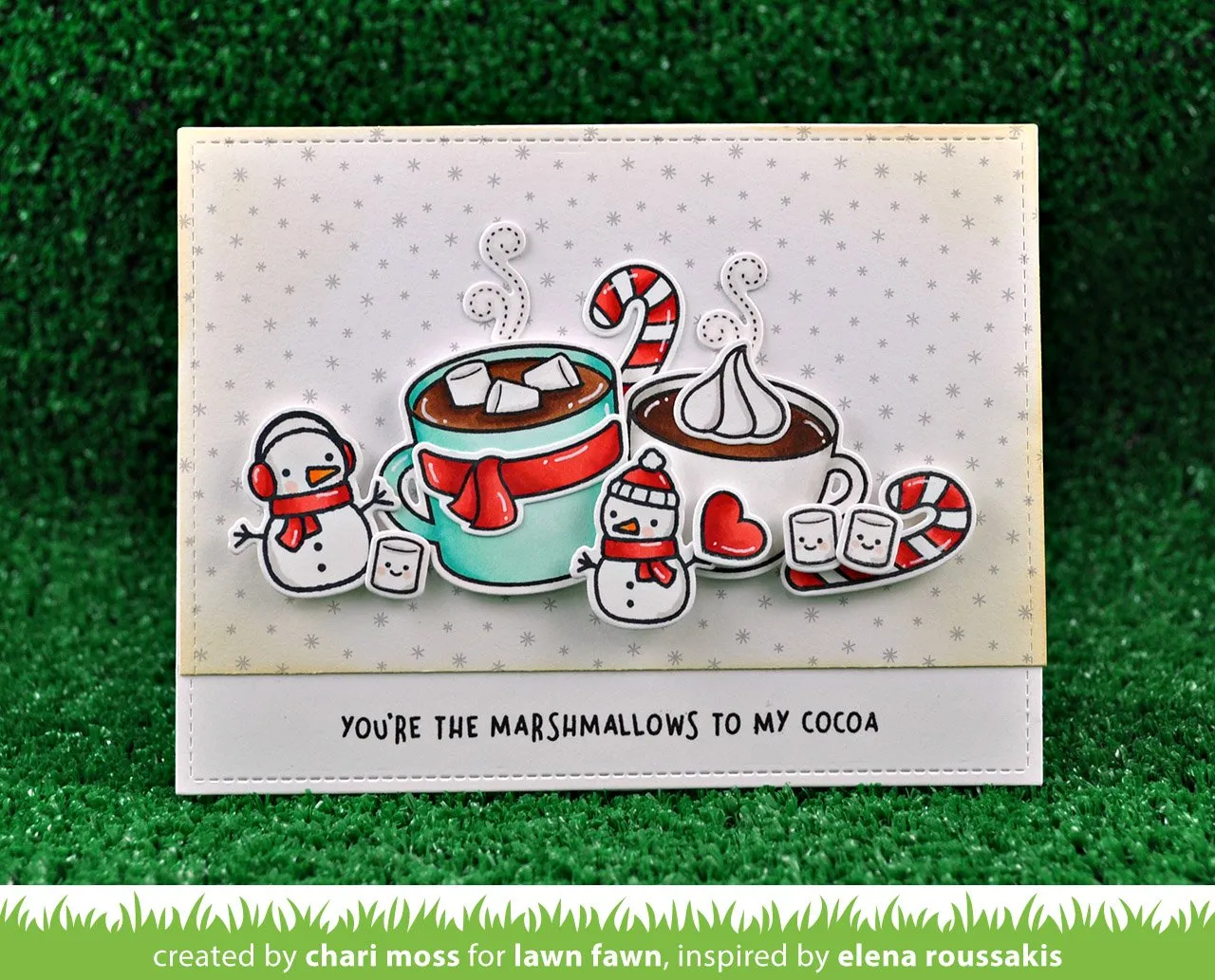 Lawn Fawn Thanks a Latte Stempelset Kaffee LF1761