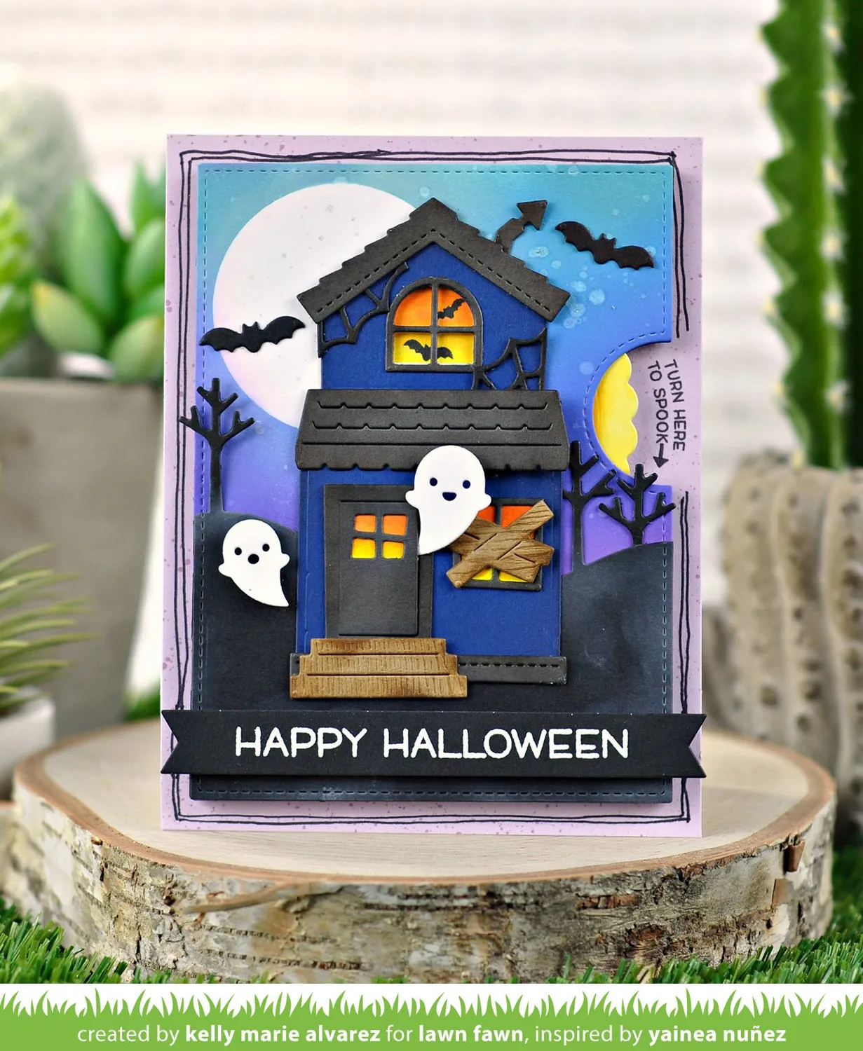 Lawn Fawn Lawn Cuts Build-A-House Halloween Stanzschablone