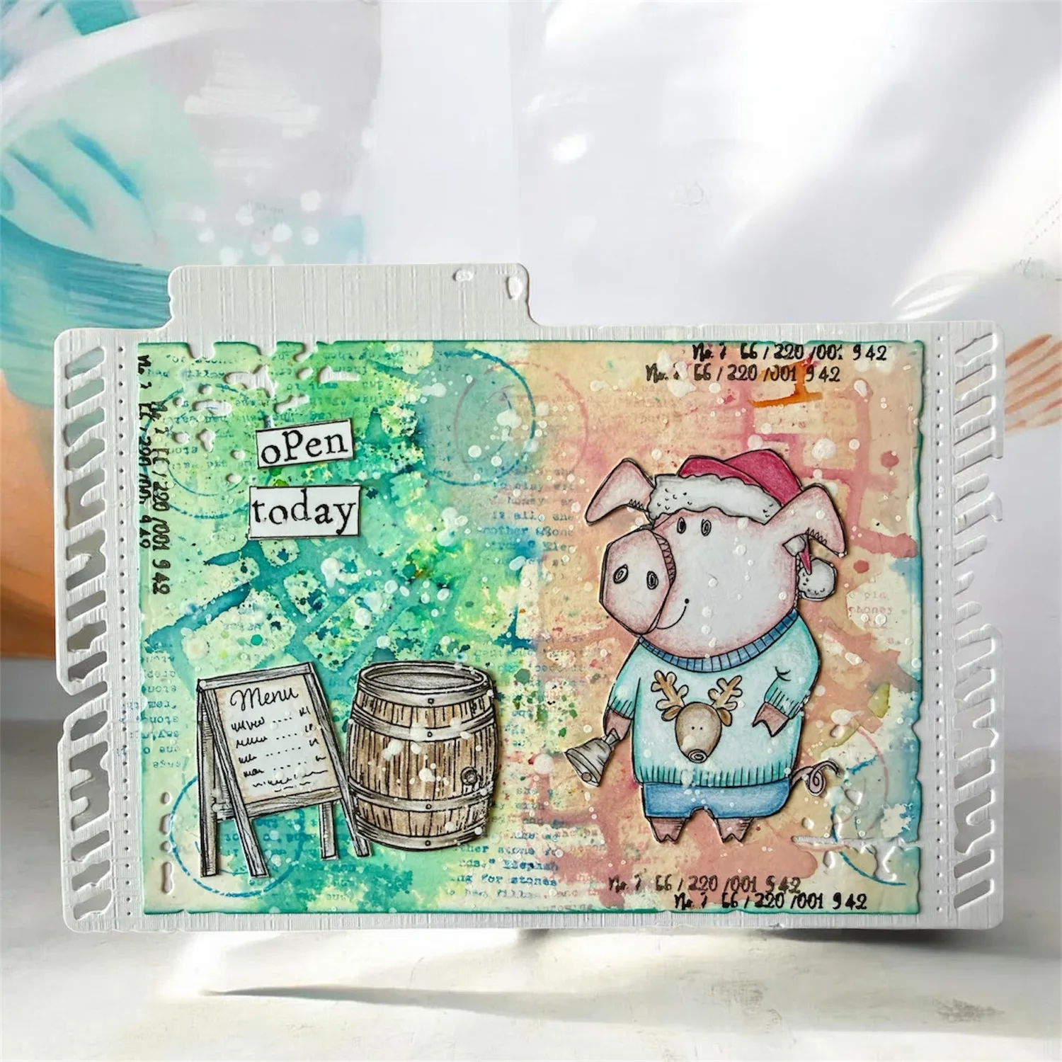 AALL and Create TP-1387 Holiday Pigs Stempelset A7