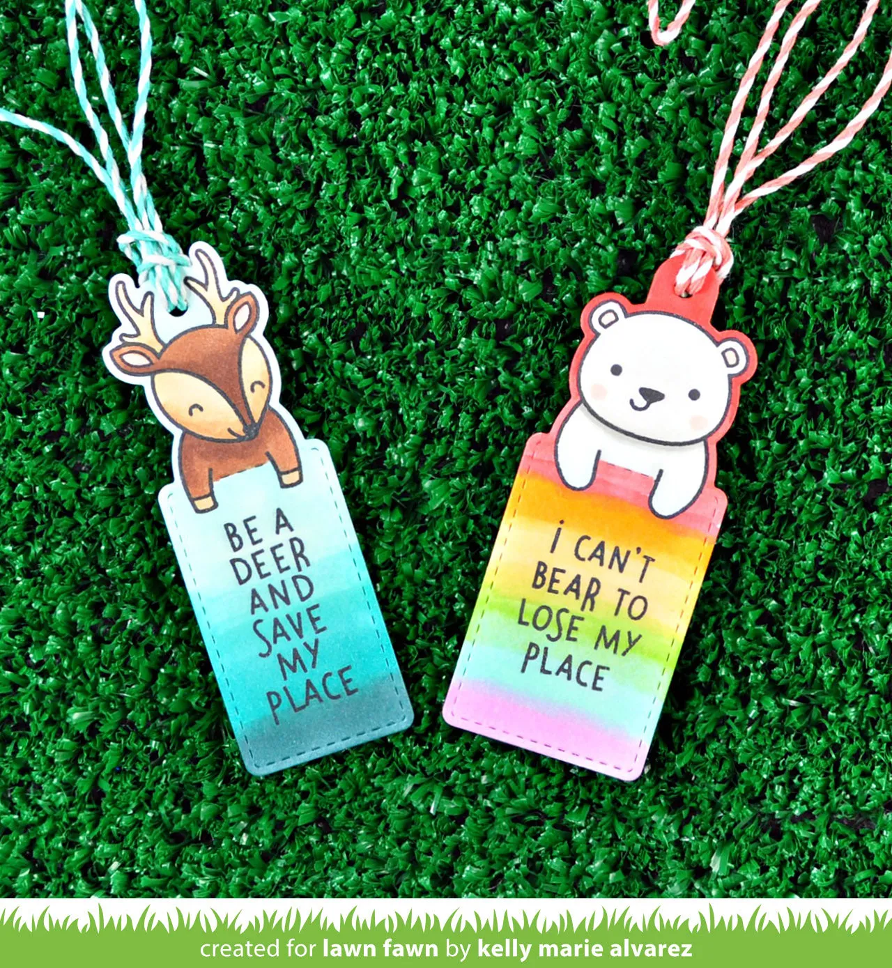 Lawn Fawn For You, Deer Add-On Stanzen Lesezeichen