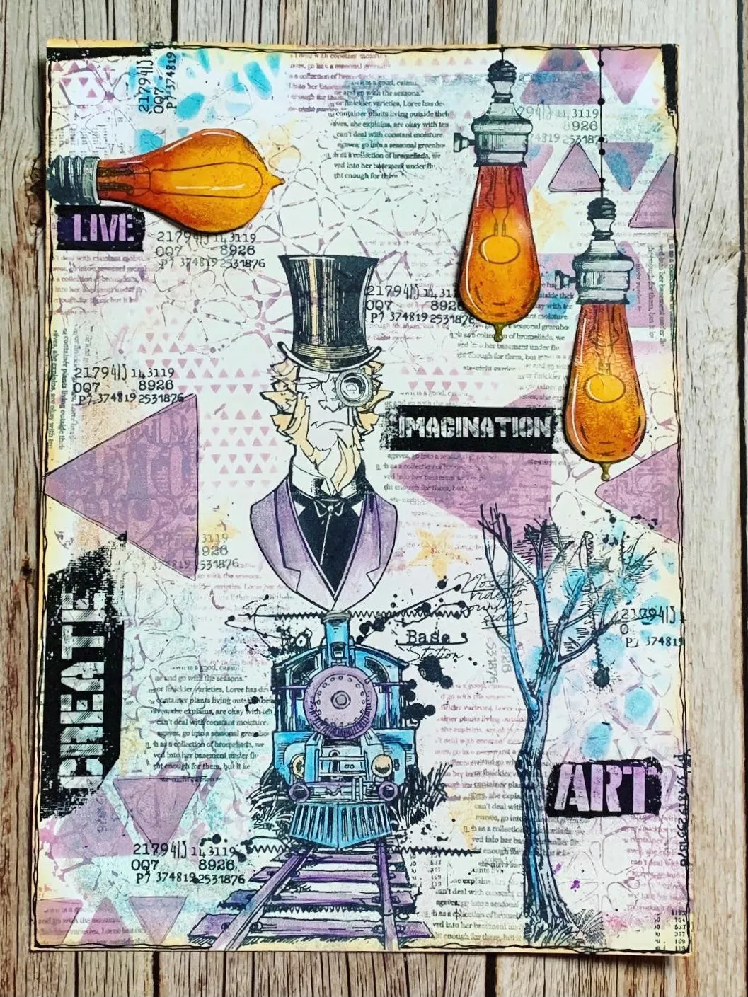 AALL and Create #387 Steampunk Alchemist Stempelset A4