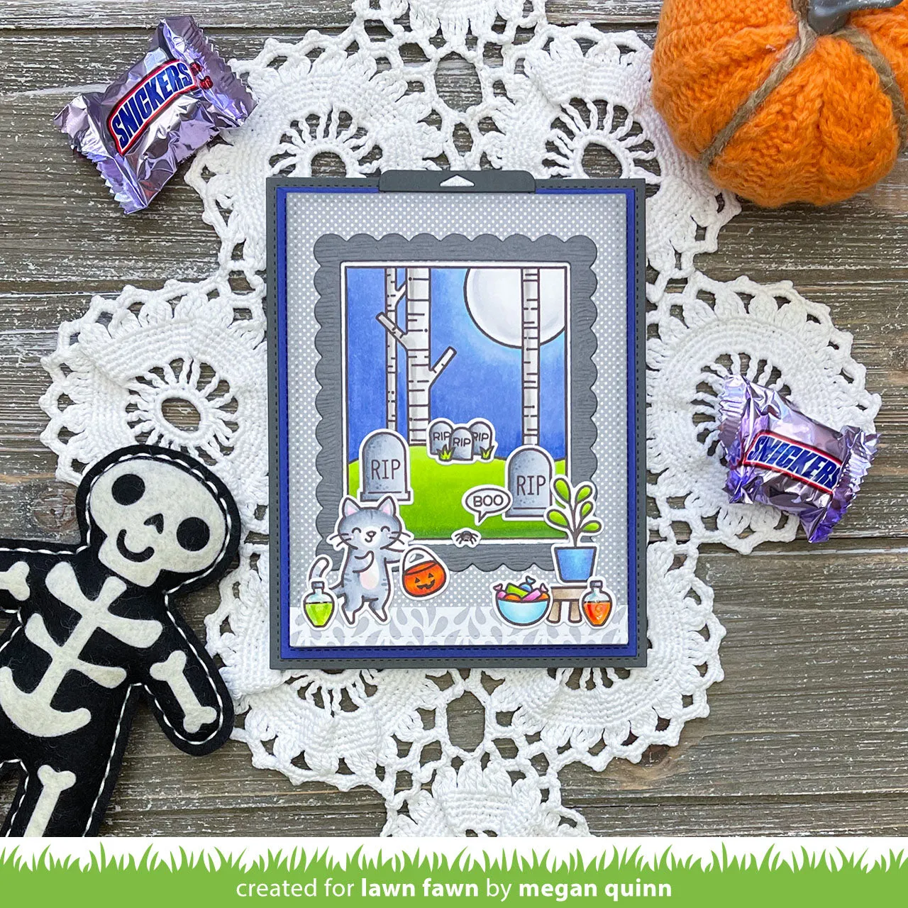 Lawn Fawn Window Scene Winter LF2672 Clear Stamps