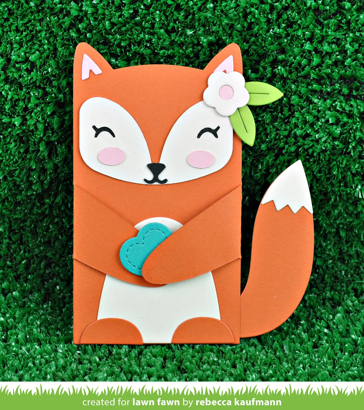 Lawn Fawn Stitched Gift Card Pocket Stanze Geschenkkartenfach