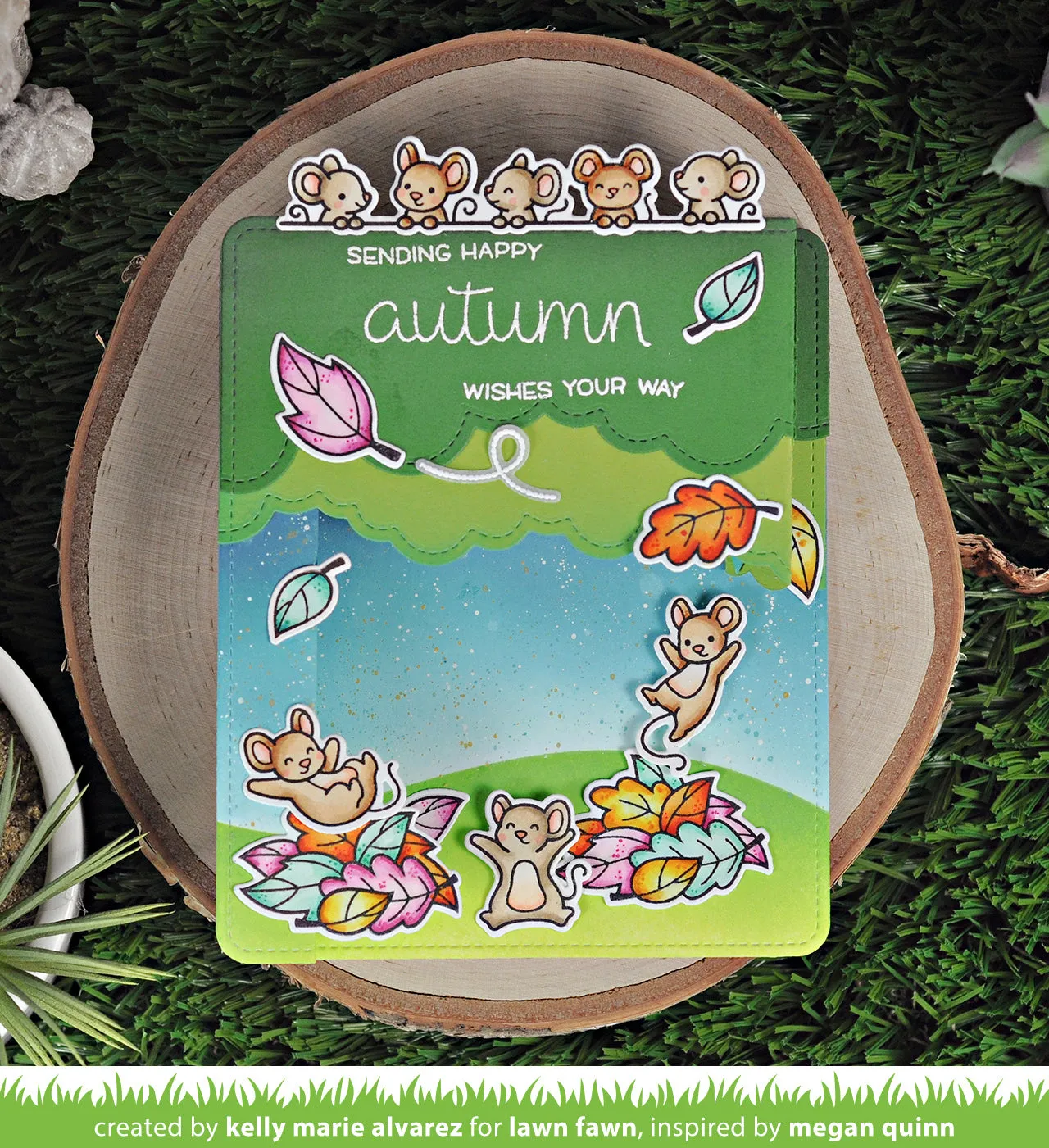 Lawn Fawn Peekaboo Pop-Up Stanzschablone Interaktiv
