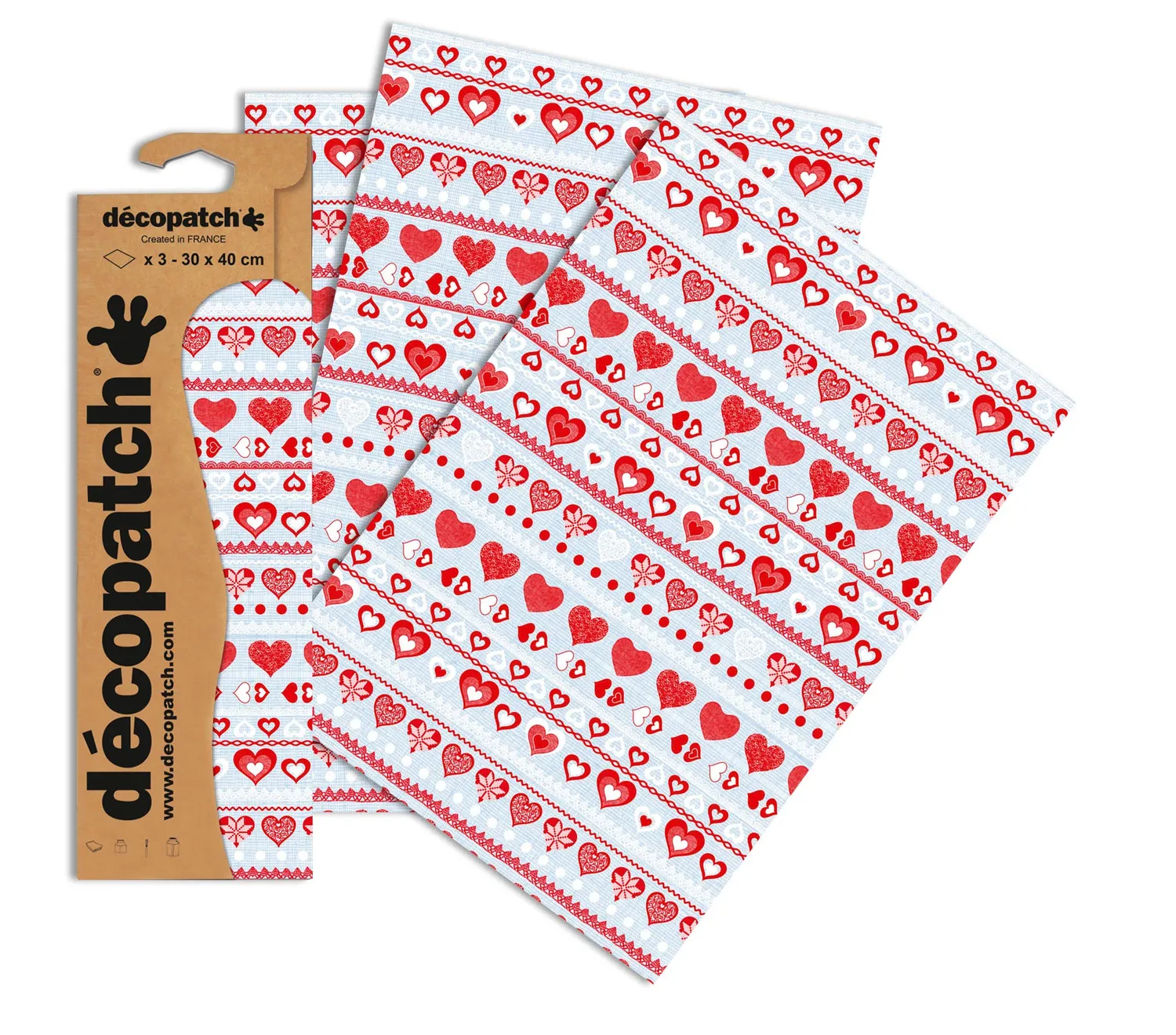 décopatch C738O Papier No.738 Rauten 3 Bögen