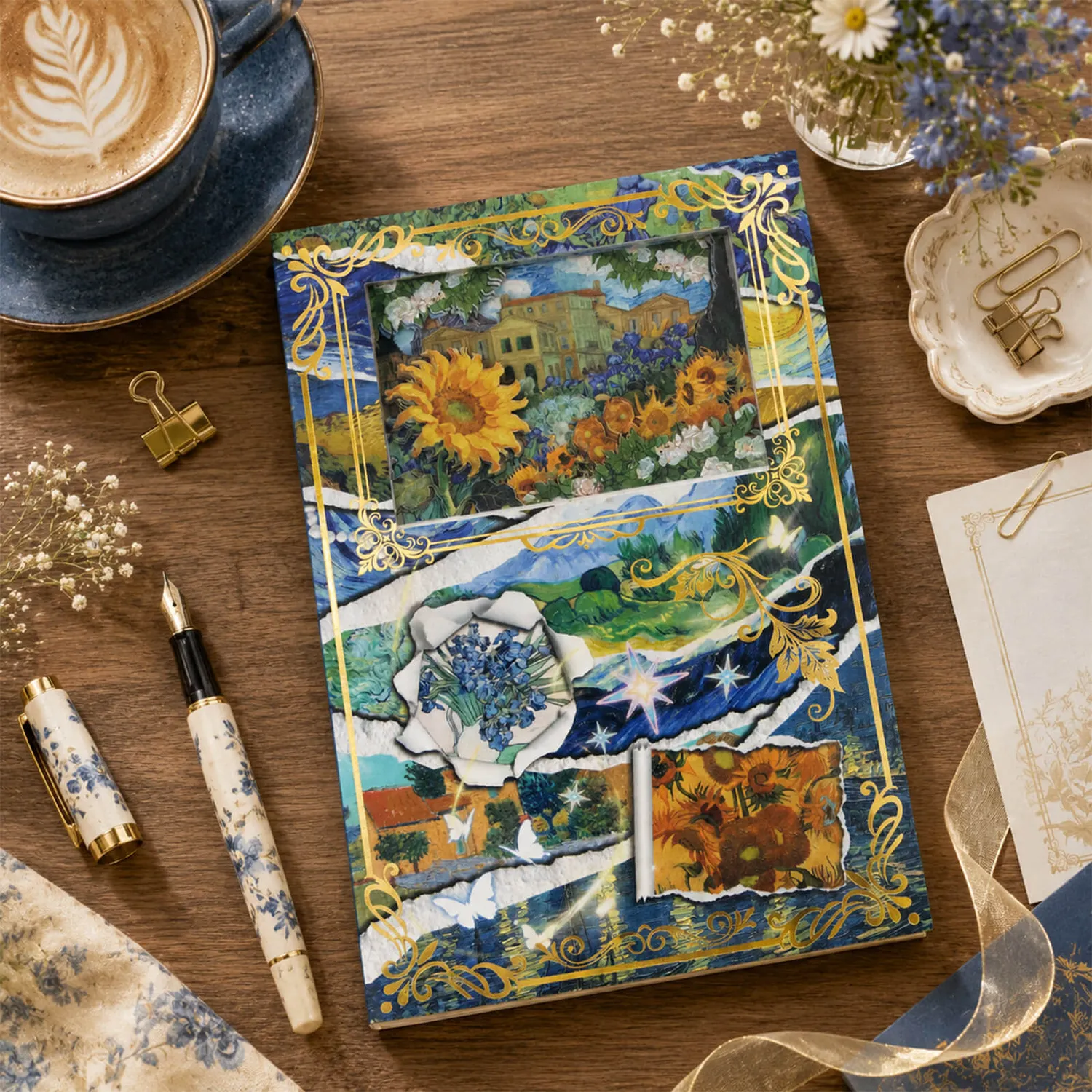 Ieebee Art Collection Van Gogh Journal 50 Seiten Sternennacht
