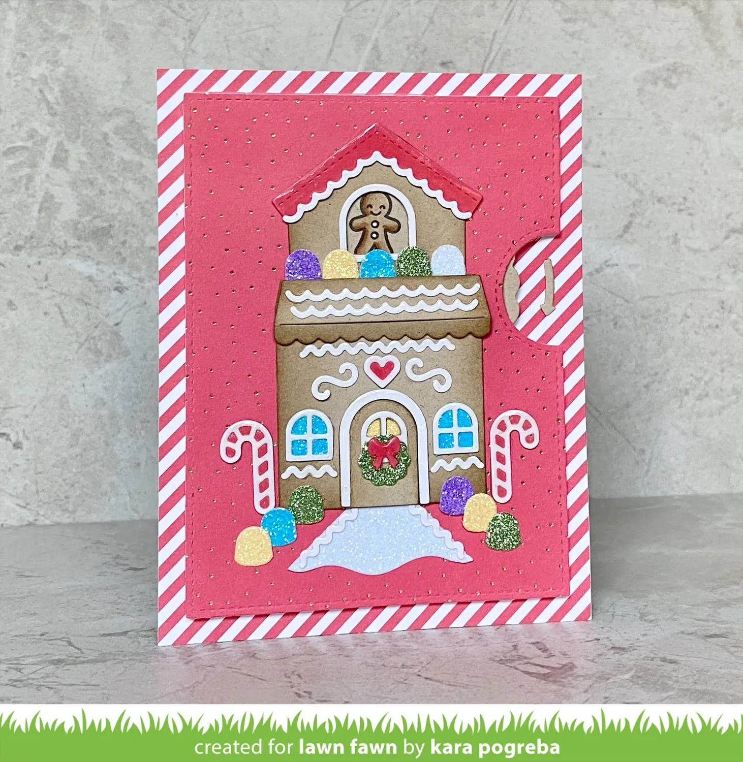 Lawn Fawn Build-a-House Gingerbread Stanzen