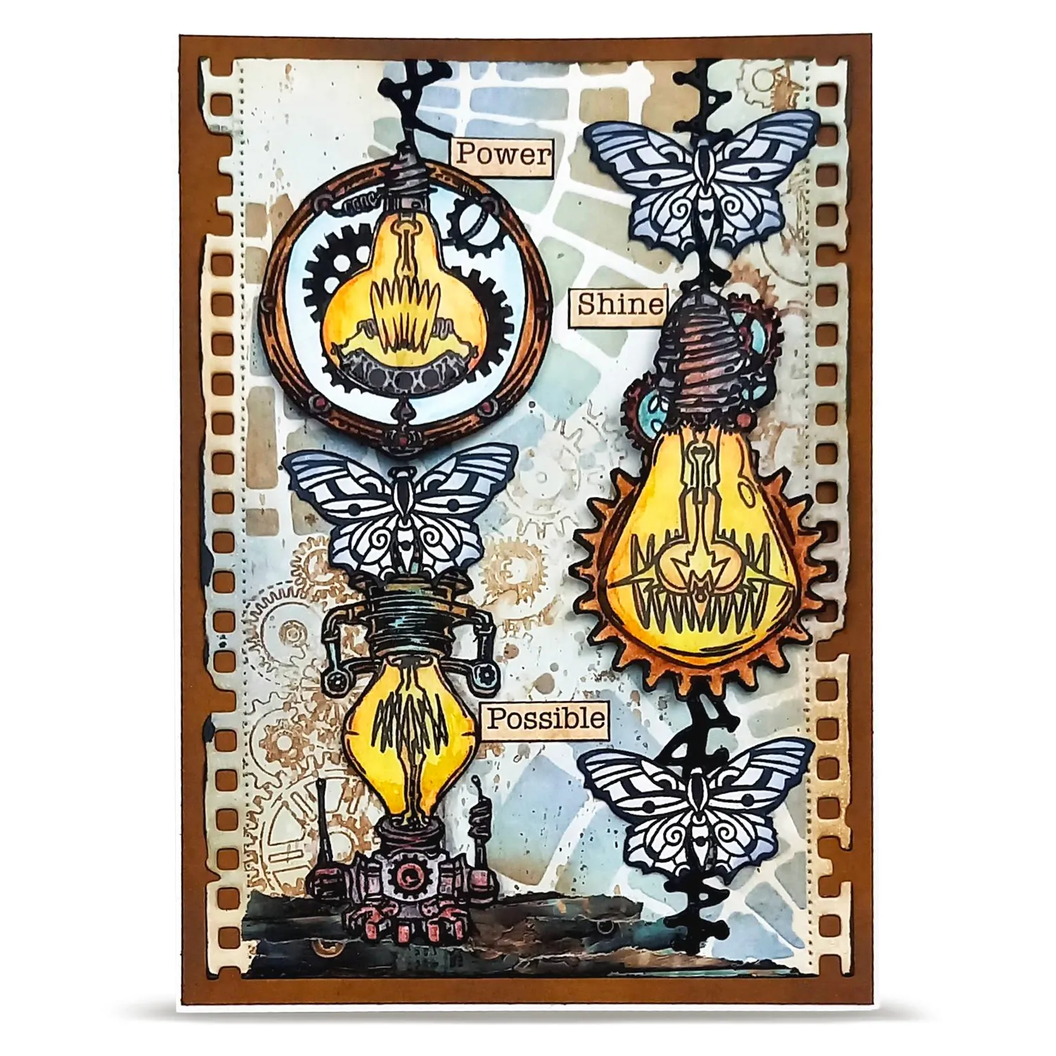 AALL and Create TP-1458 Coglight Relics Stempel A6 9-teilig Steampunk