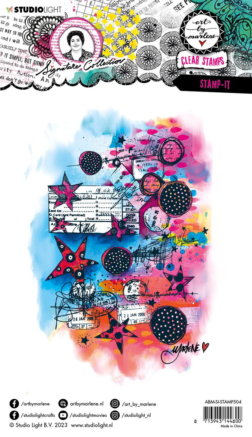 StudioLight Art by Marlene Signature Clear Stempel Stamp-it