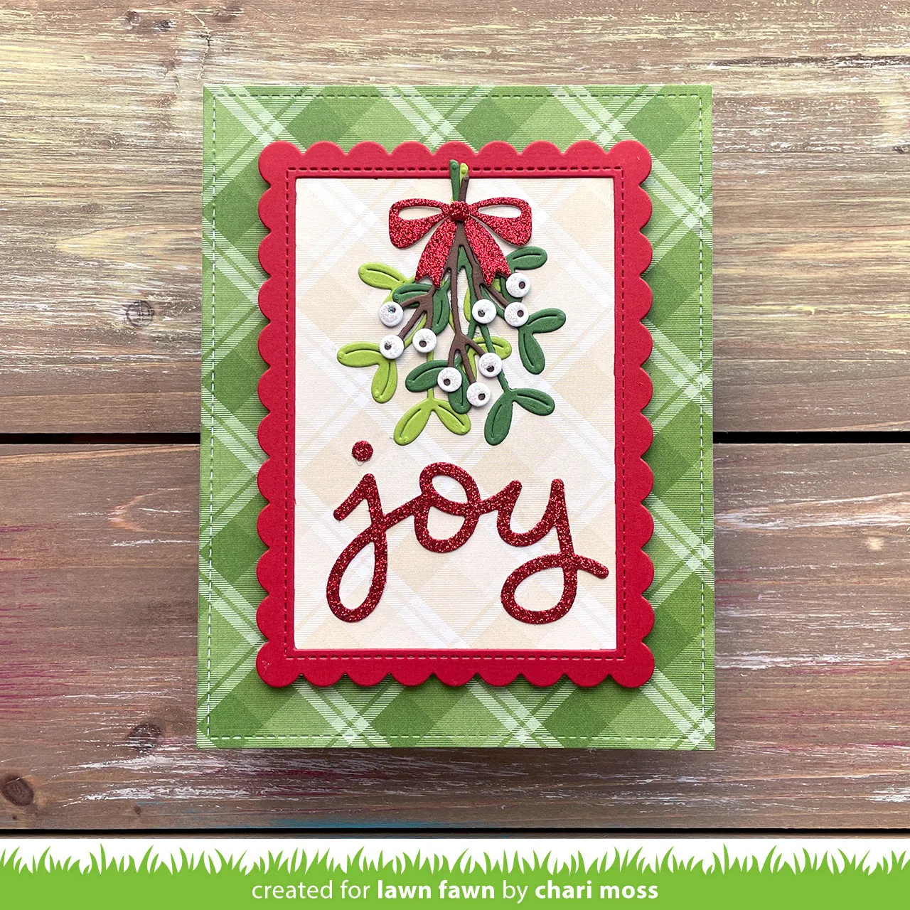 Lawn Fawn Scripty Joy Stanzschablone Schriftzug Weihnachten