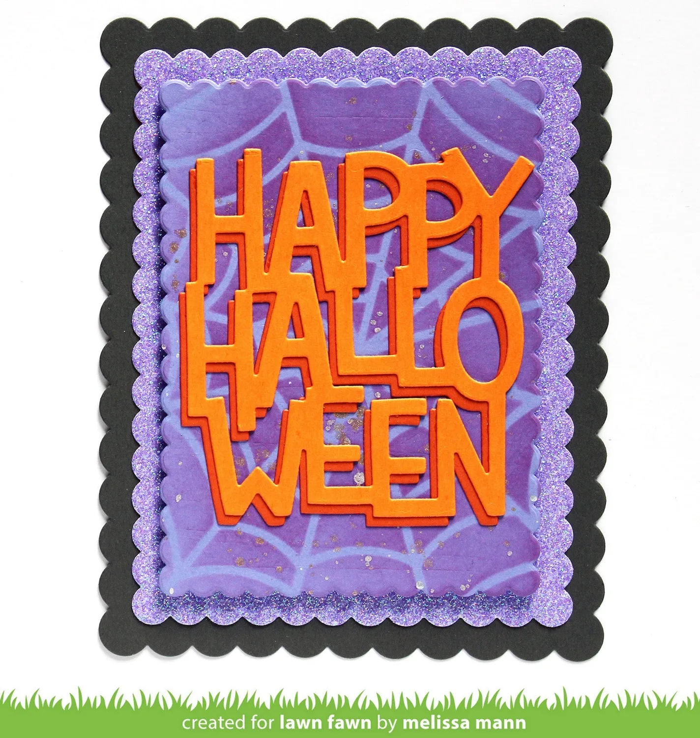 Lawn Fawn Lawn Cuts Giant Happy Halloween Portrait Stanze