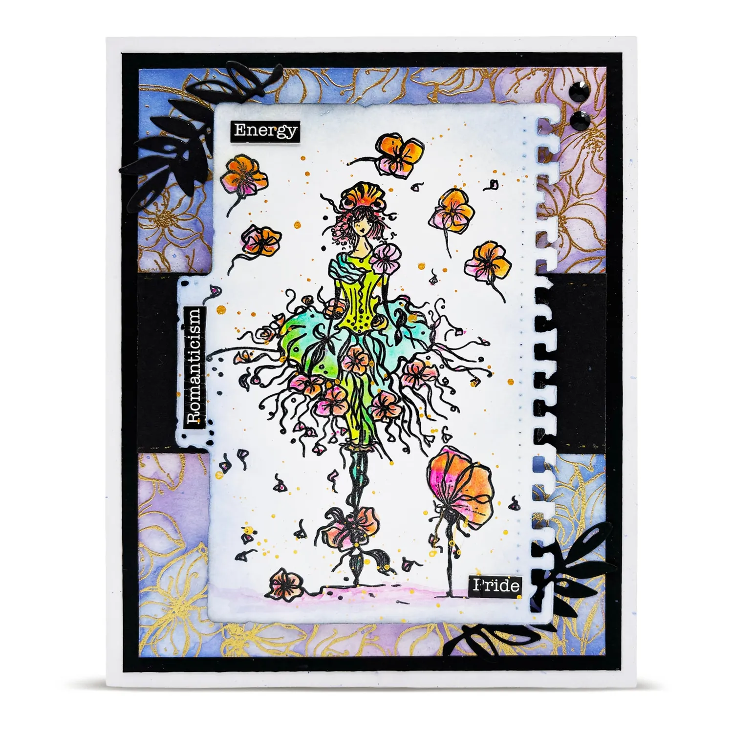 AALL and Create TP-1400 Pirouette of Petals Stempel A6 klar