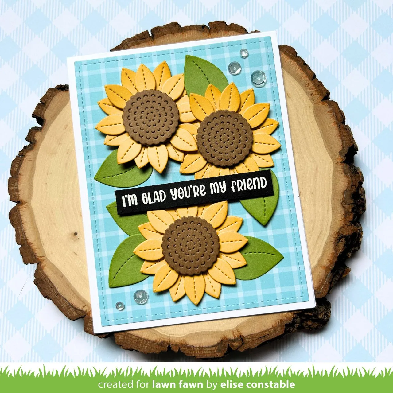 Lawn Fawn Lawn Cuts Sunny Sunflower Stanzen 6-teilig