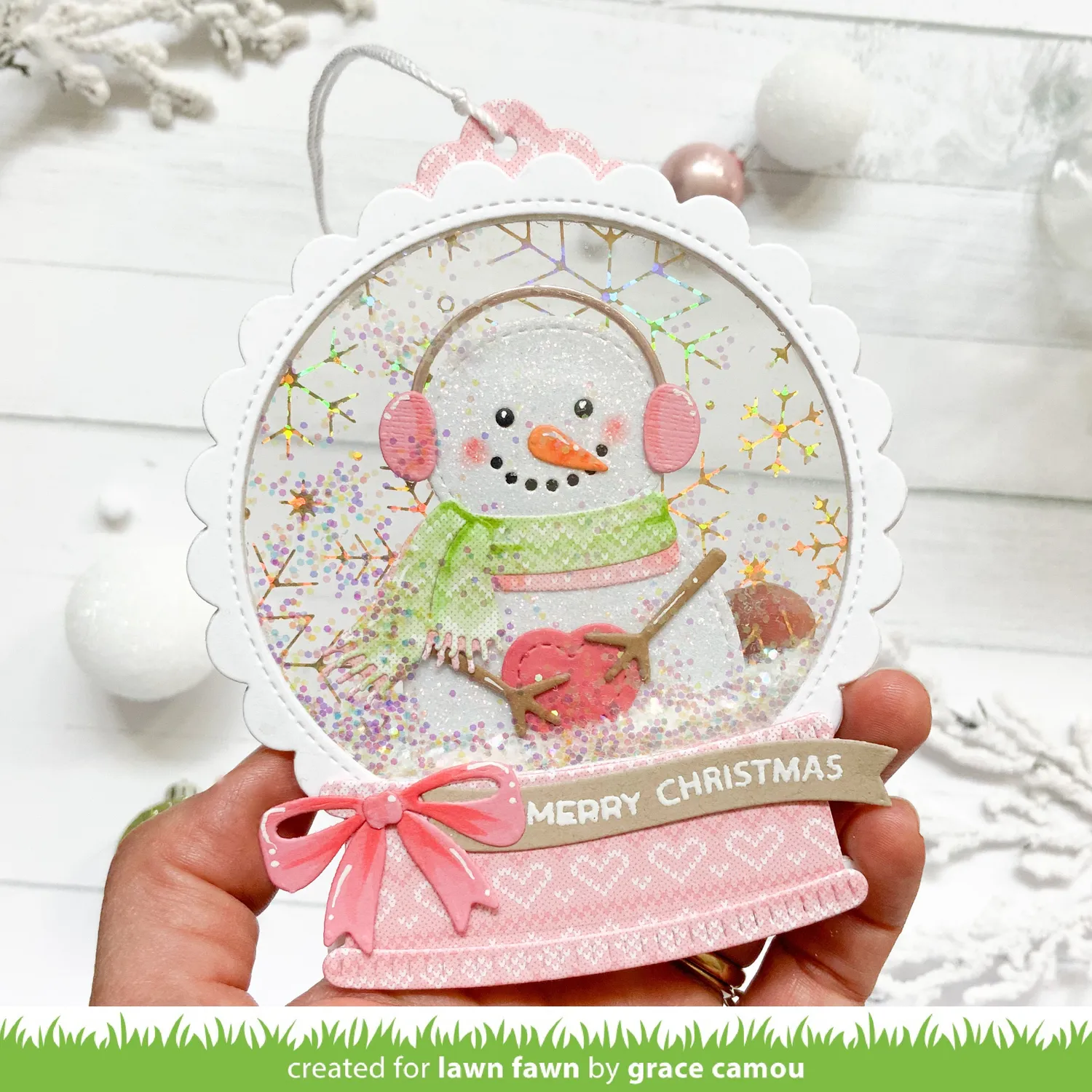 Lawn Fawn Build-A-Snowman Lawn Cuts Stanzen Winter