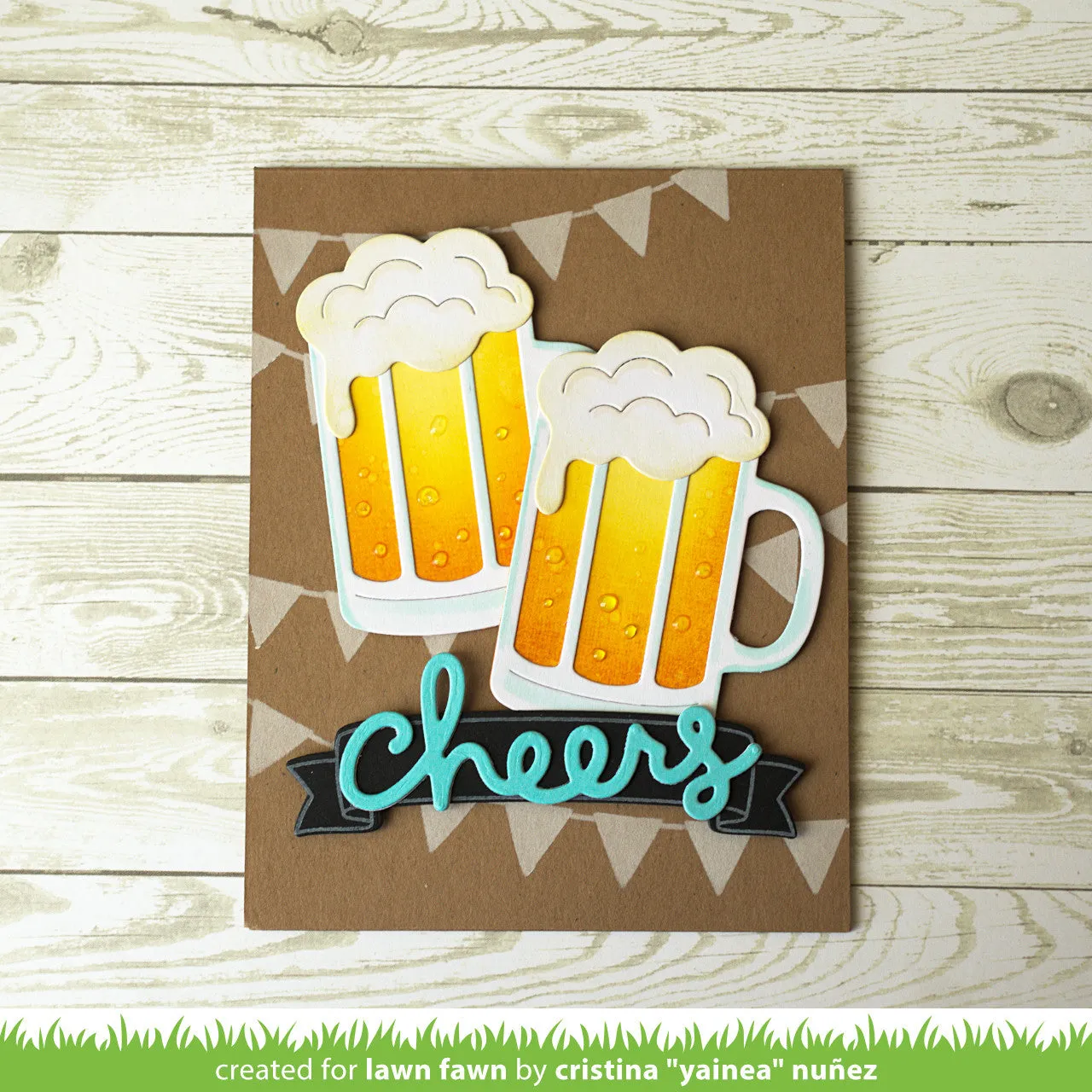 Lawn Fawn Build-A-Drink Root Beer Stanzschablone 6-teilig