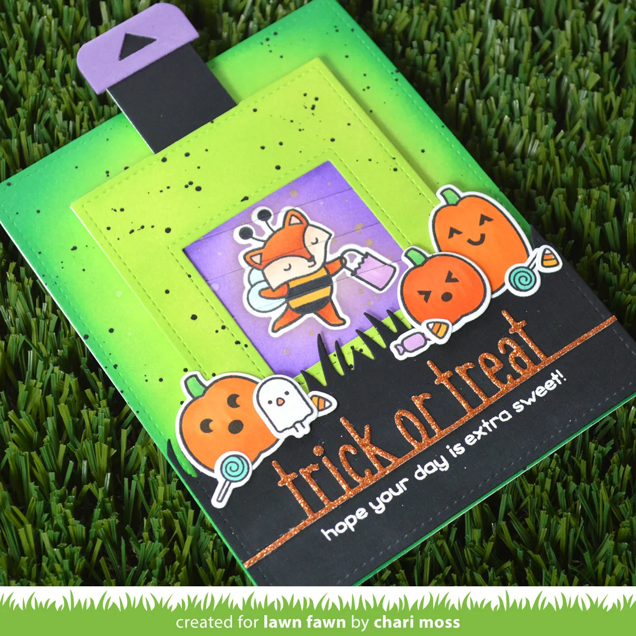 Lawn Fawn Trick or Treat Line Border Stanzschablone