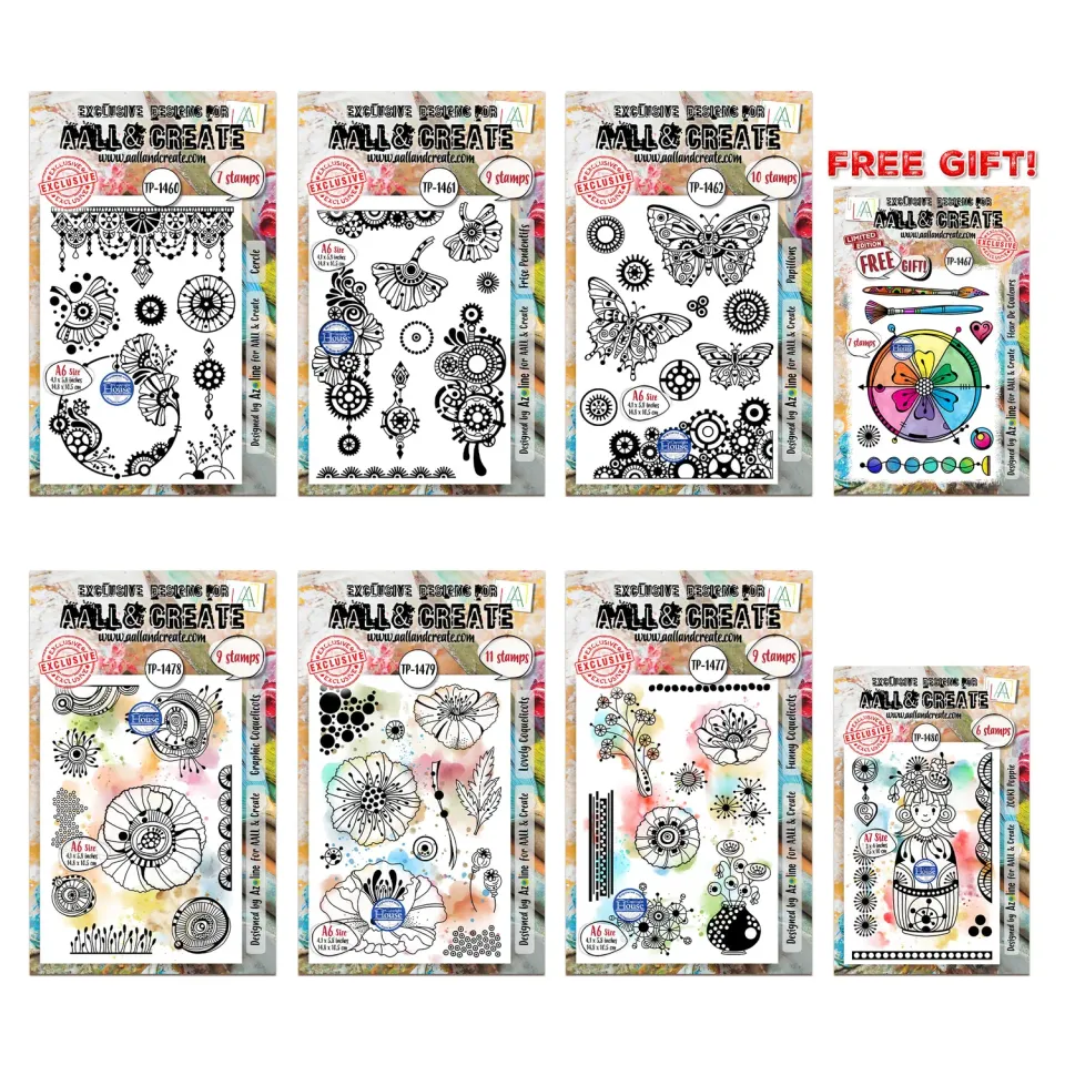 AALL and Create Azoline June July Stempelset Kollektion A6 + A7