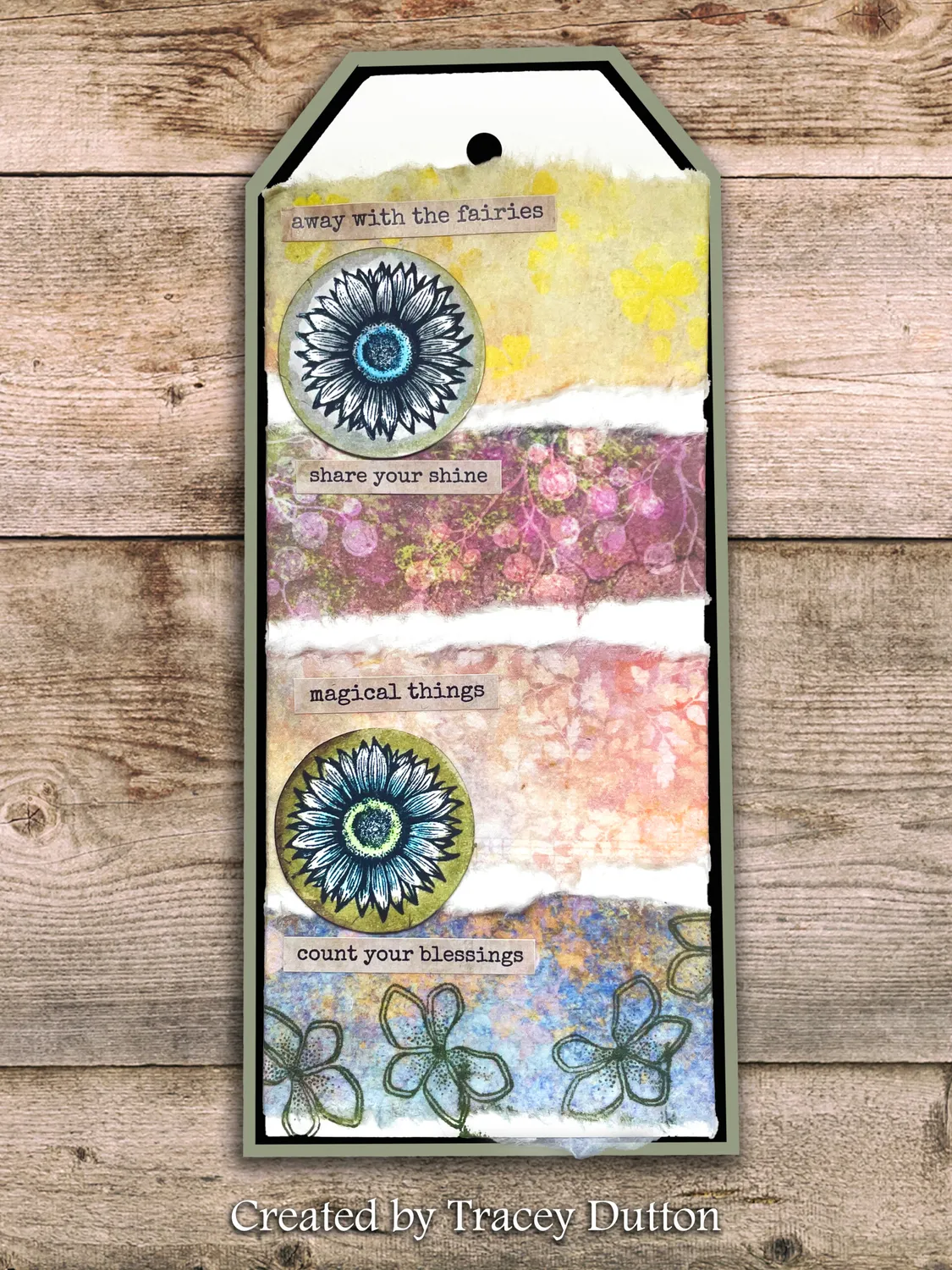 Lavinia-Stamps Reispapier Good Vibrations Collage