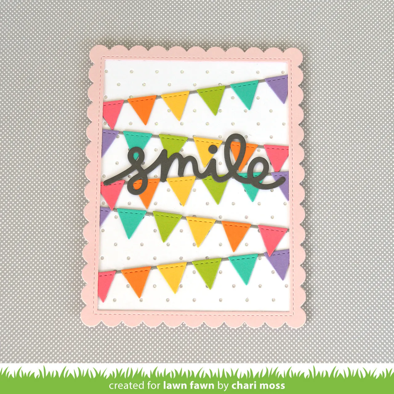 Lawn Fawn Bunting Borders Stanzschablonen Girlande