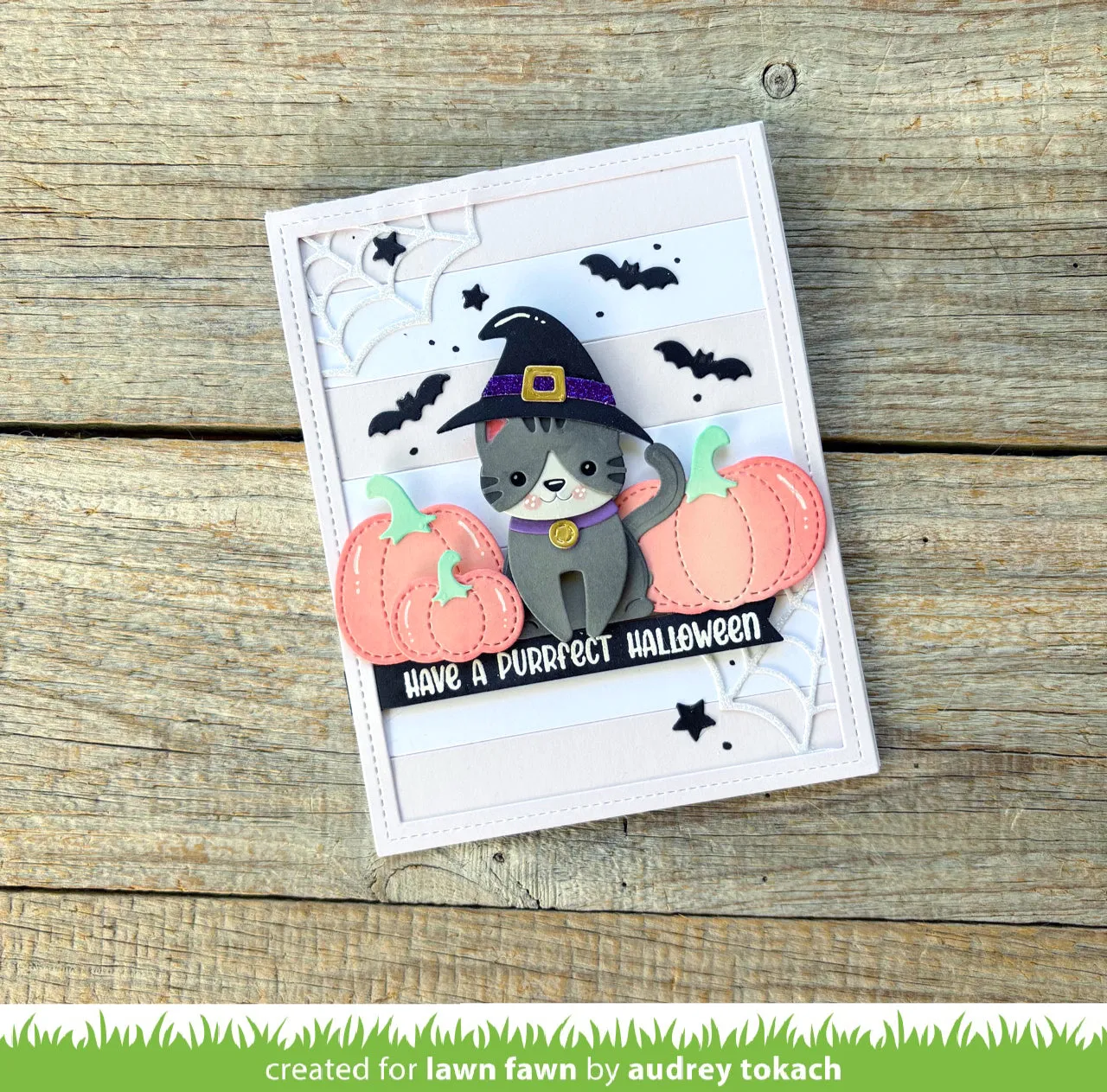 Lawn Fawn Henry's Build-a-Sentiment Cat LF4203 Stempelset
