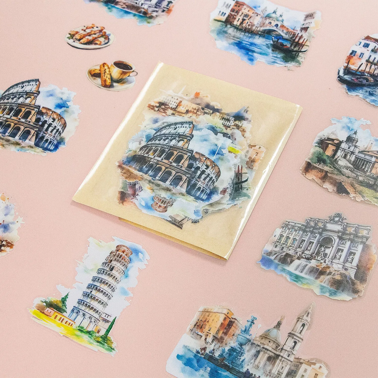 Ieebee Travel Around World PET Sticker 30 Stück Paris
