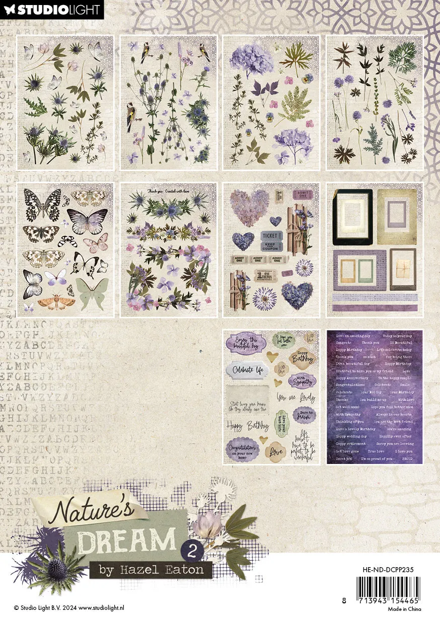 Hazel Eaton Nature's Dream 2 Die-Cut Paper Pad Papierelemente