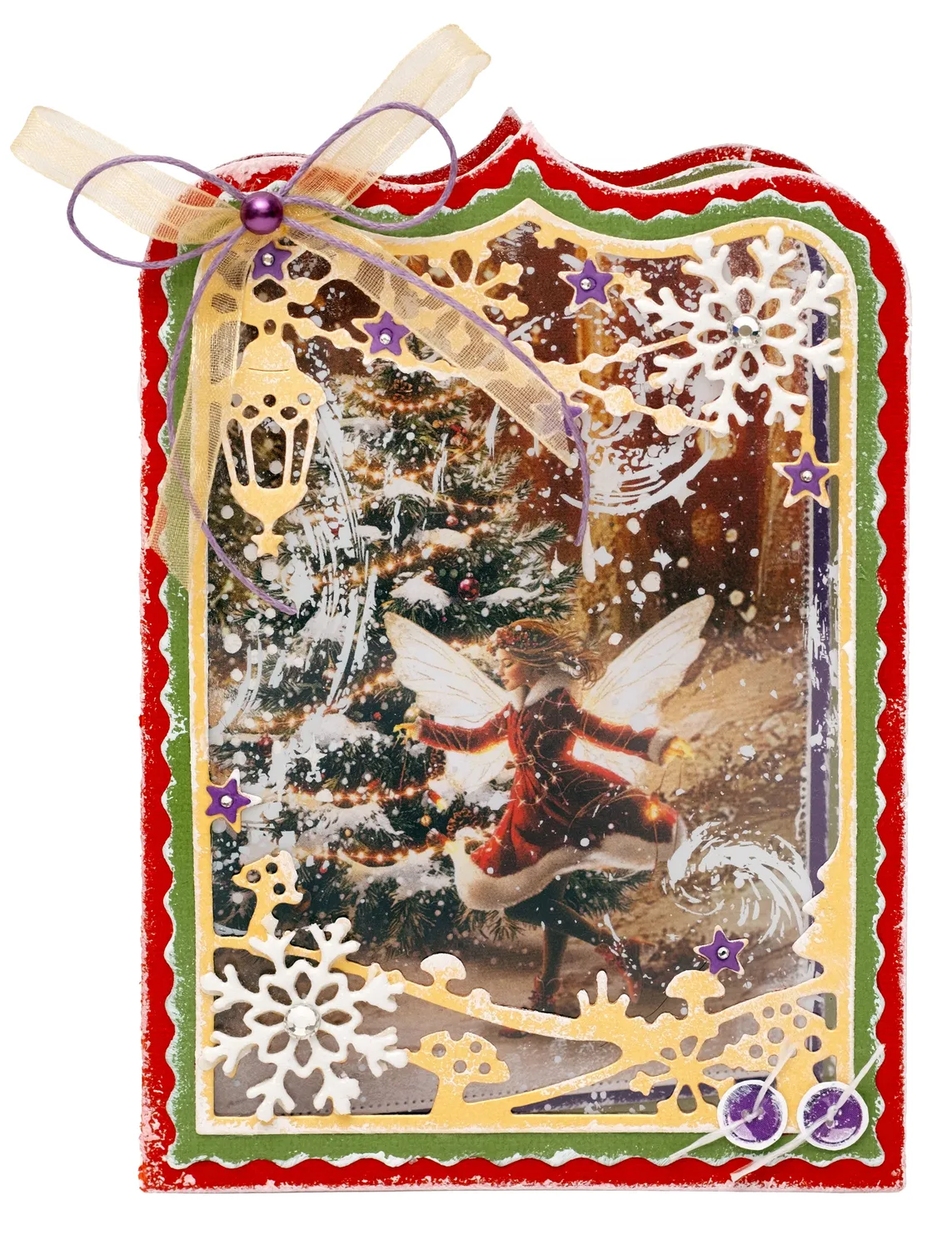 StudioLight Essentials Snow Fairies Stars Acetatfolie 6 Blatt transparent