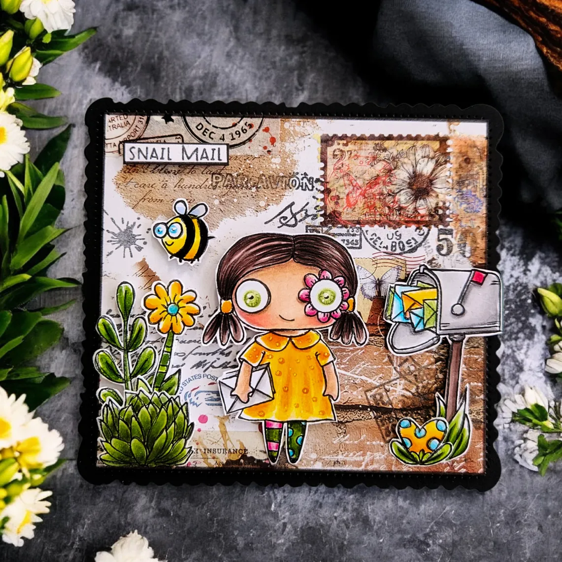 AALL and Create TP-1338 Postcard Shuffle Stempelset A6