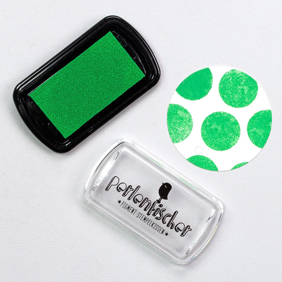 Perlenfischer Stempelkissen Grasgrün Mini Pigment