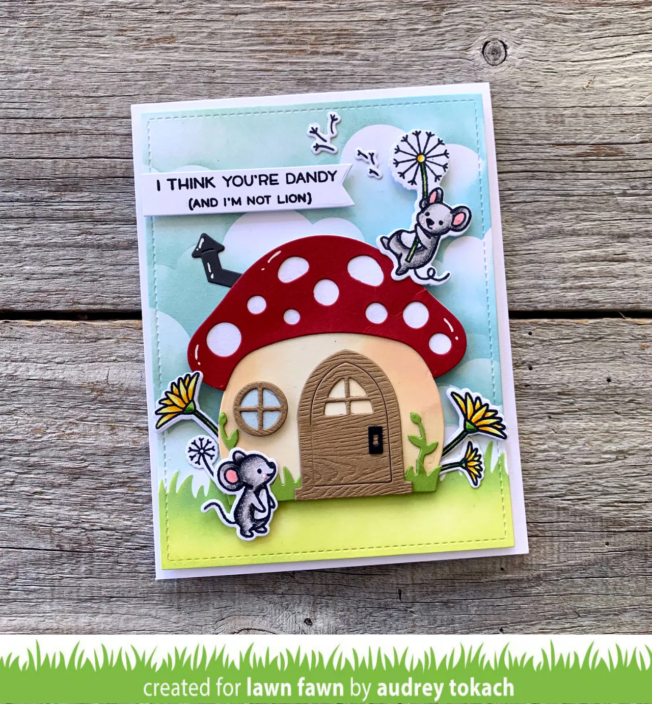 Lawn Fawn Grassy Schablone Gras 15x10cm