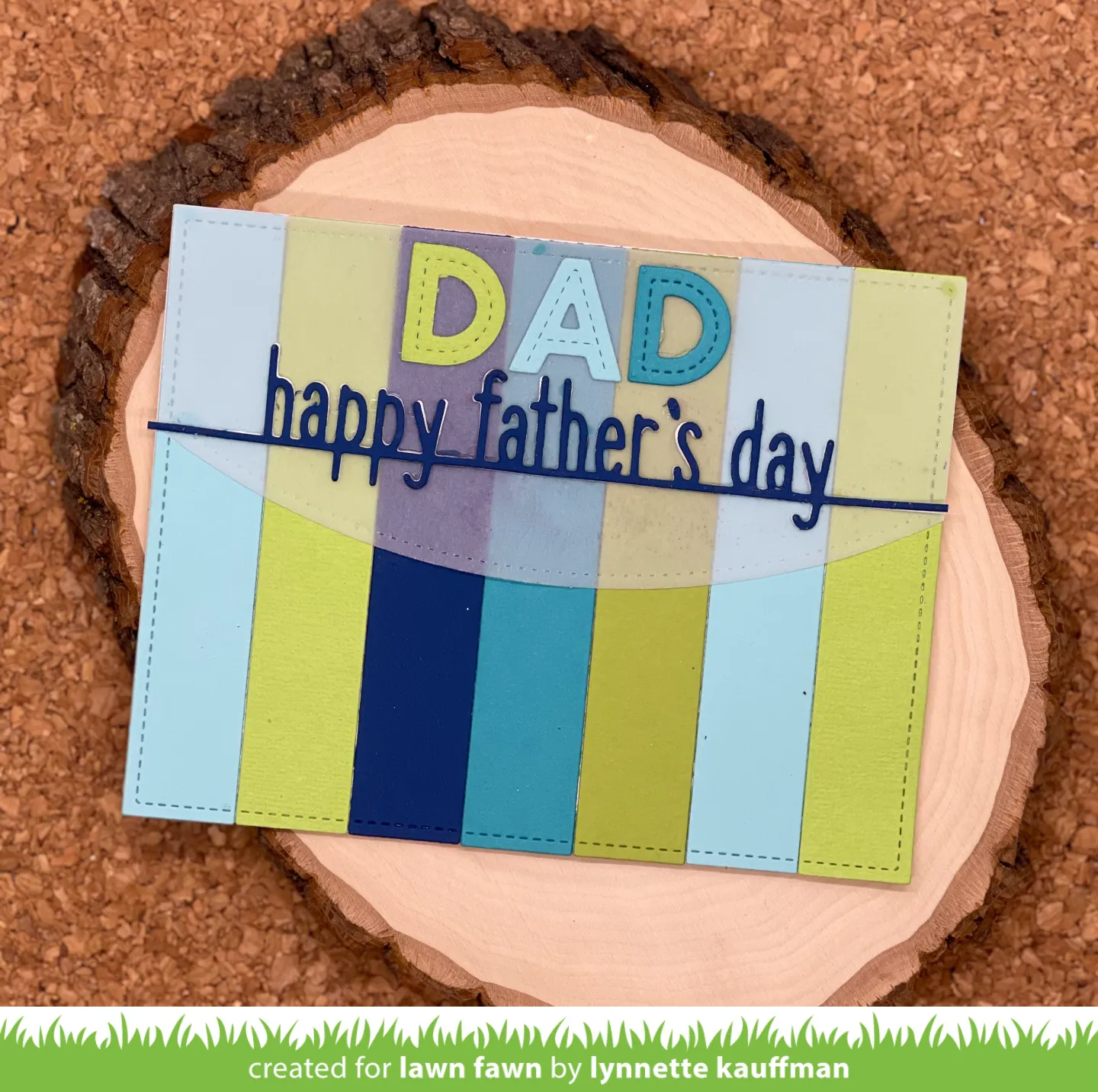 Lawn Fawn Lawn Cuts Simple Stripes Portrait Stanzschablone