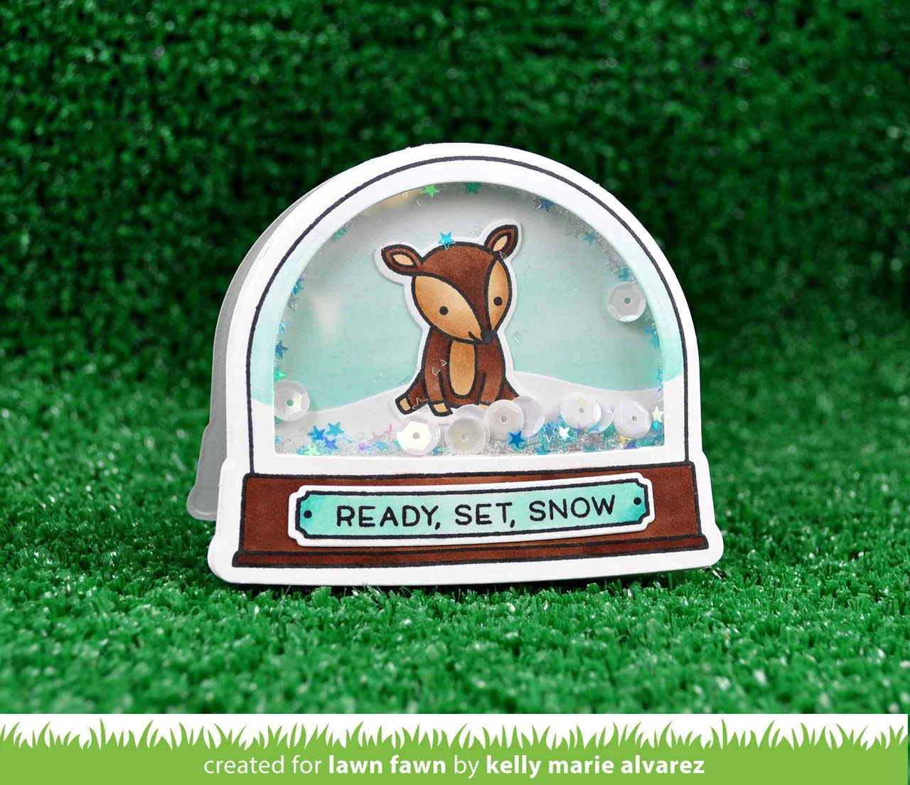 Lawn Fawn Ready Set Snow Shaker Add-On Stanzen