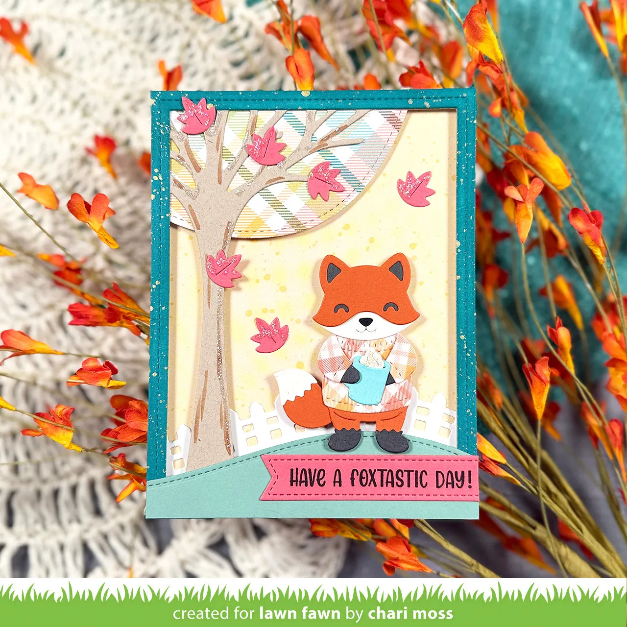 Lawn Fawn Henry's Build-A-Sentiment Fox Stempelset LF3910