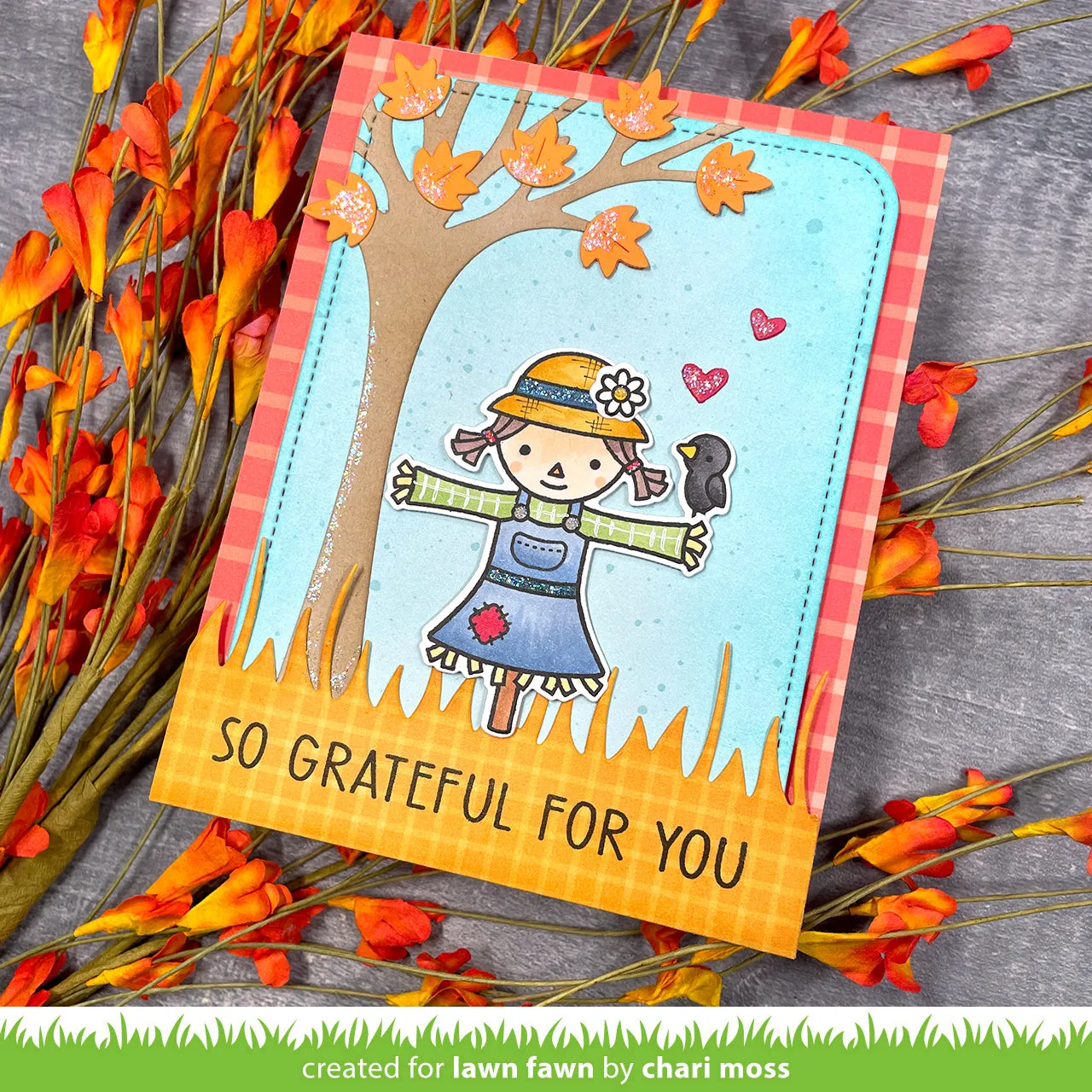 Lawn Fawn Falling Leaves Petite Paper Pack 6x6 Herbst