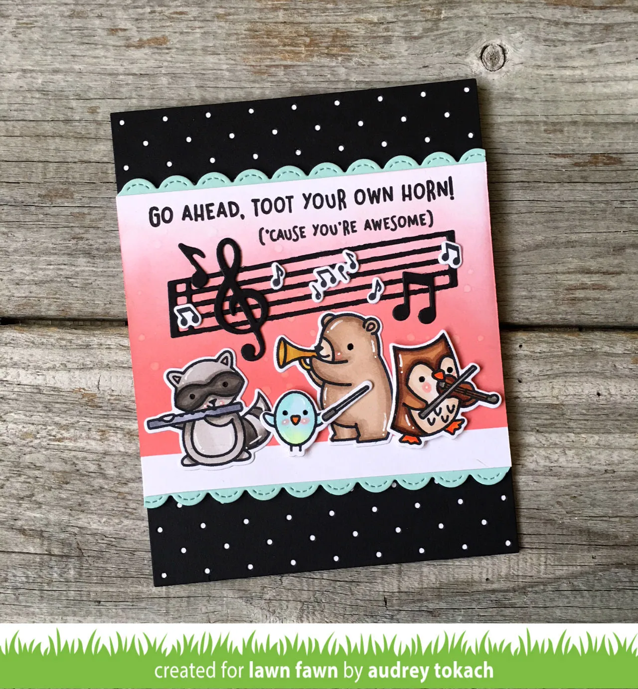 Lawn Fawn Lawn Cuts Little Music Notes Stanzschablonen Noten