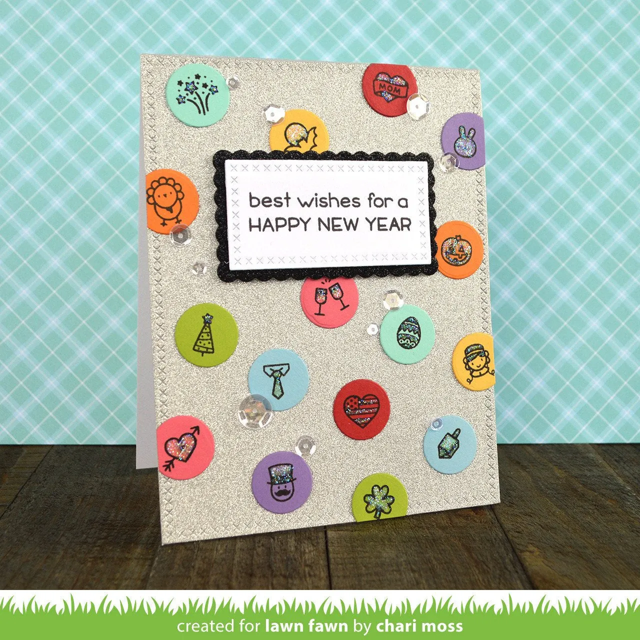 Lawn Fawn Merry Messages Clear Stamps Weihnachten