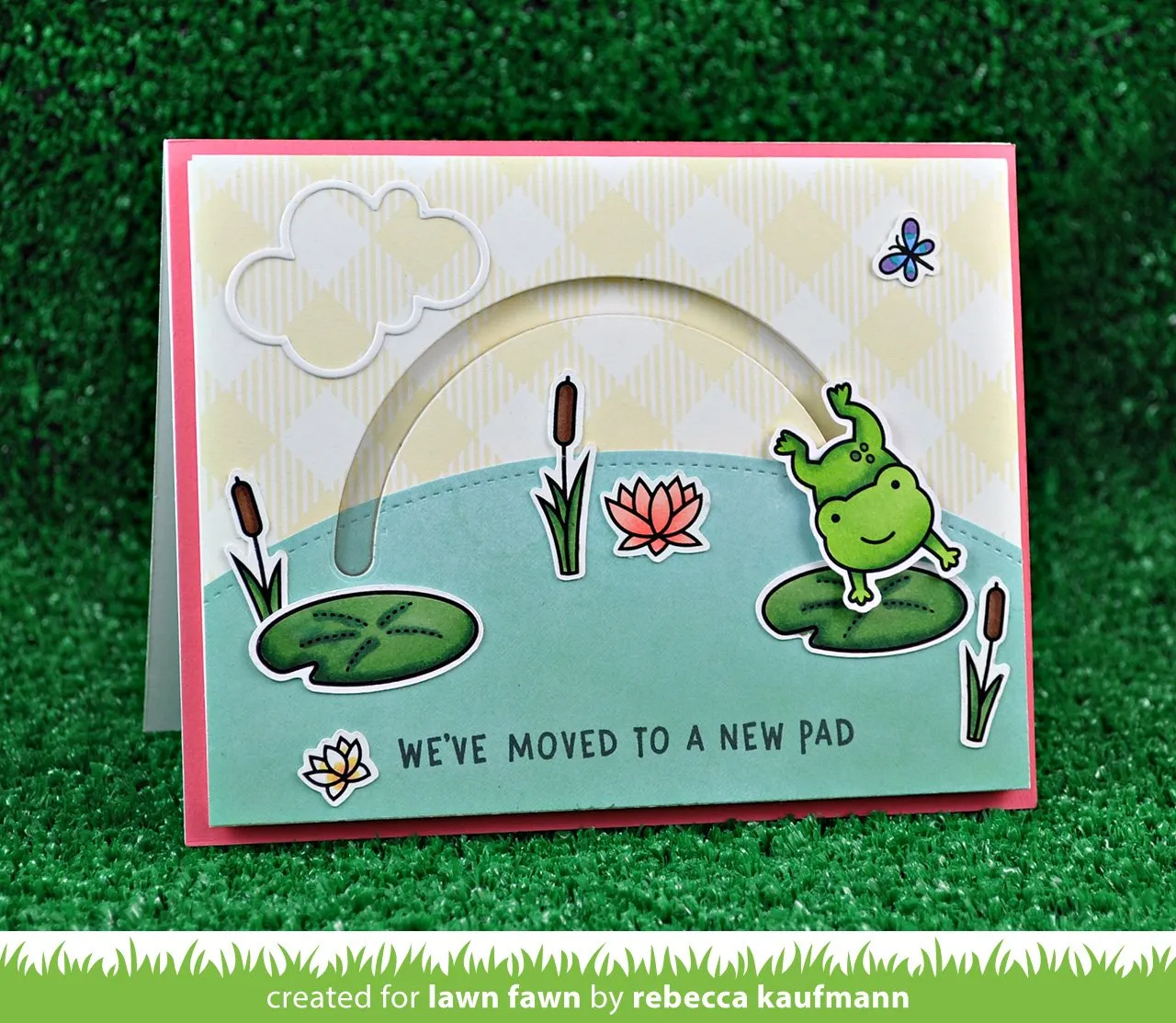 Lawn Fawn Bayou Backdrop Stanze Teich Kulisse