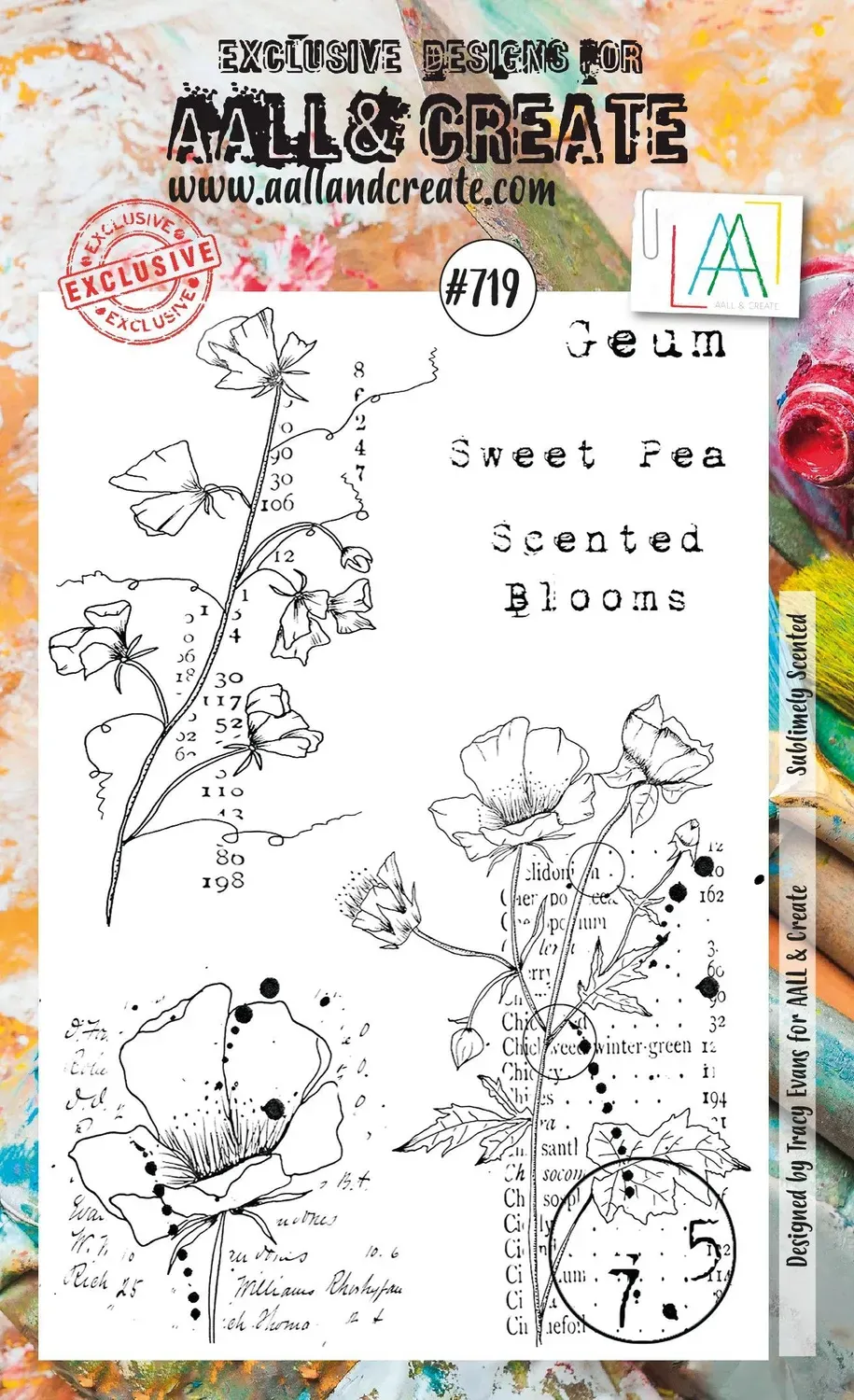 AALL and Create #719 Sublimely Scented Stempelset A6 Duft-Blumen