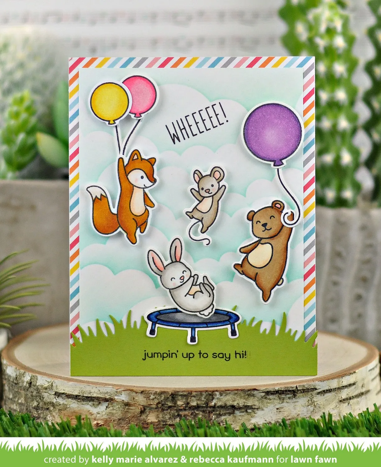 Lawn Fawn Cloudy Schablone 15x15cm Wolken Himmel
