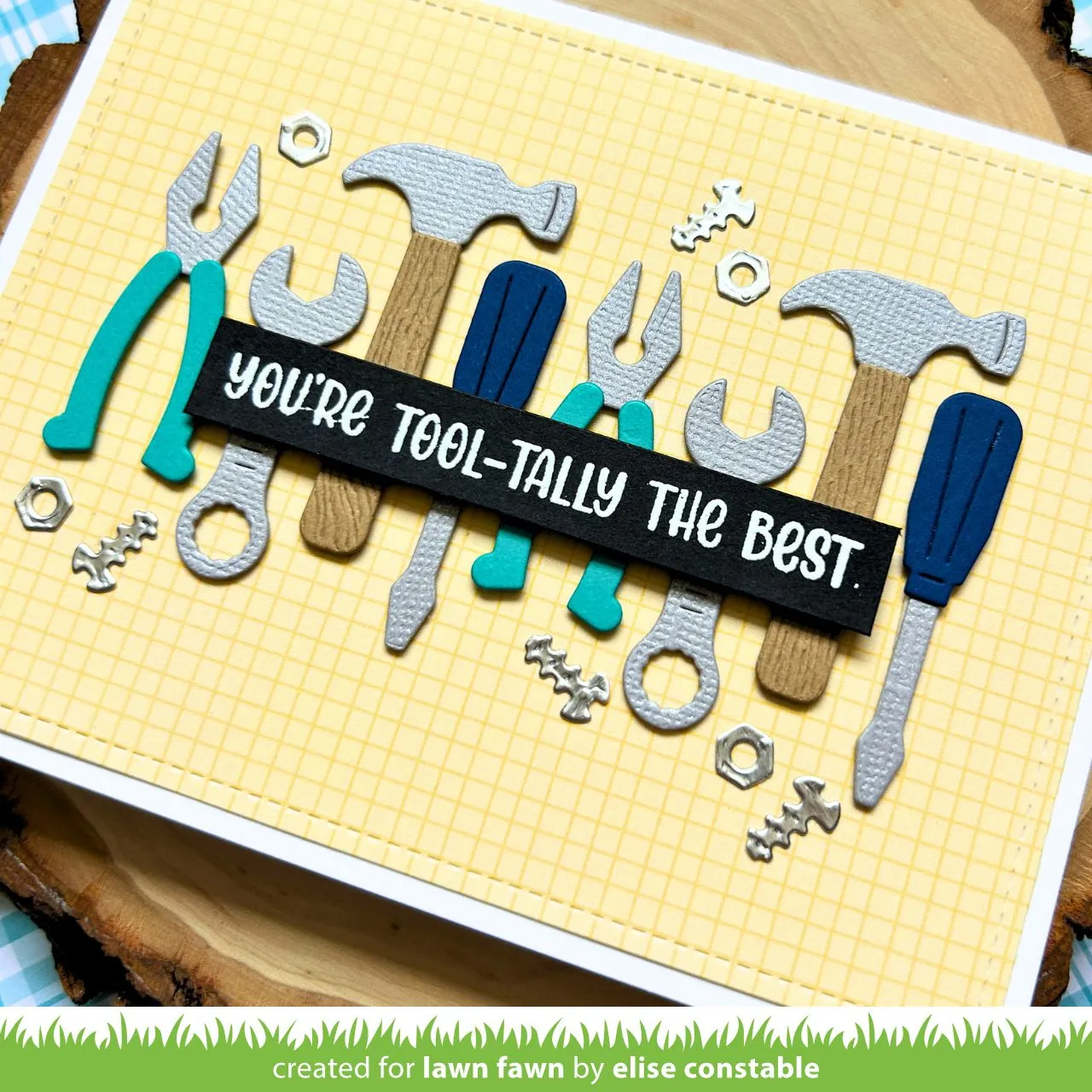 Lawn Fawn Henry's Build-a-Sentiment Tools Stempel Vatertag