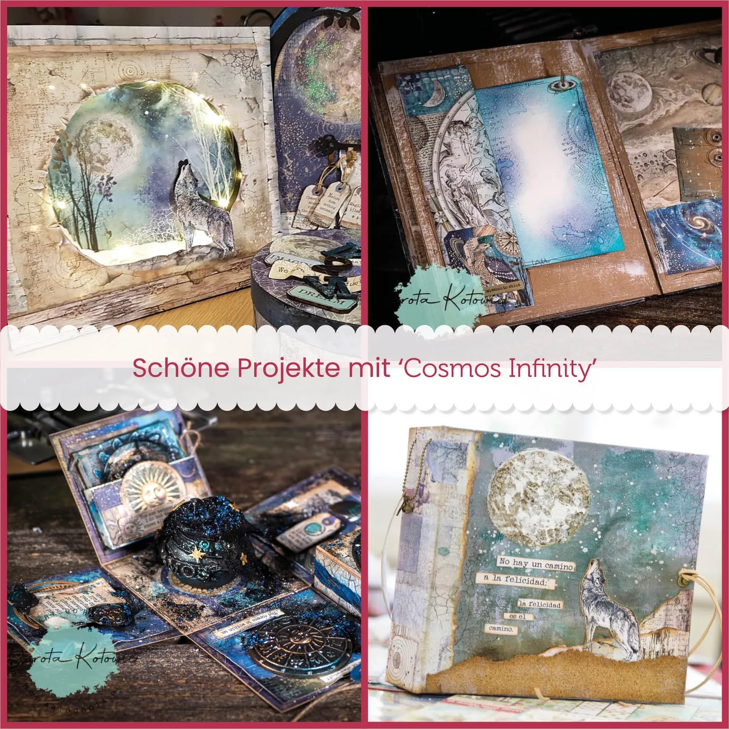 Stamperia Cosmos Scrapbookpapier 20,3x20,3cm 190g doppelseitig