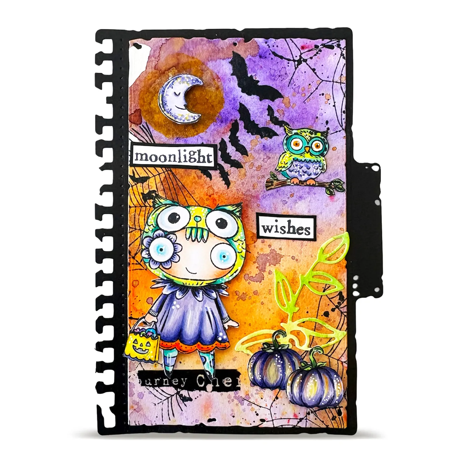 AALL and Create TP-1421 Moonlight Wishes Clear Stamps A7 Halloween