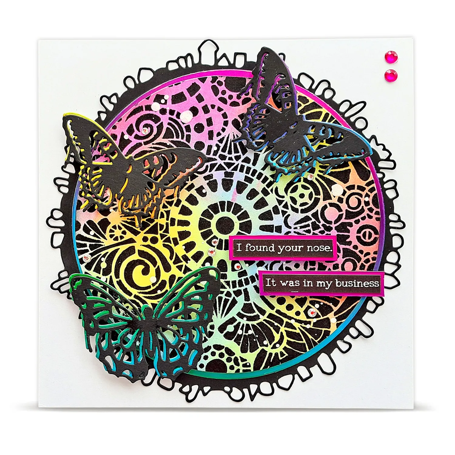 AALL and Create PC-273 Comme Une Verrière Schablone 15x15 Mylar