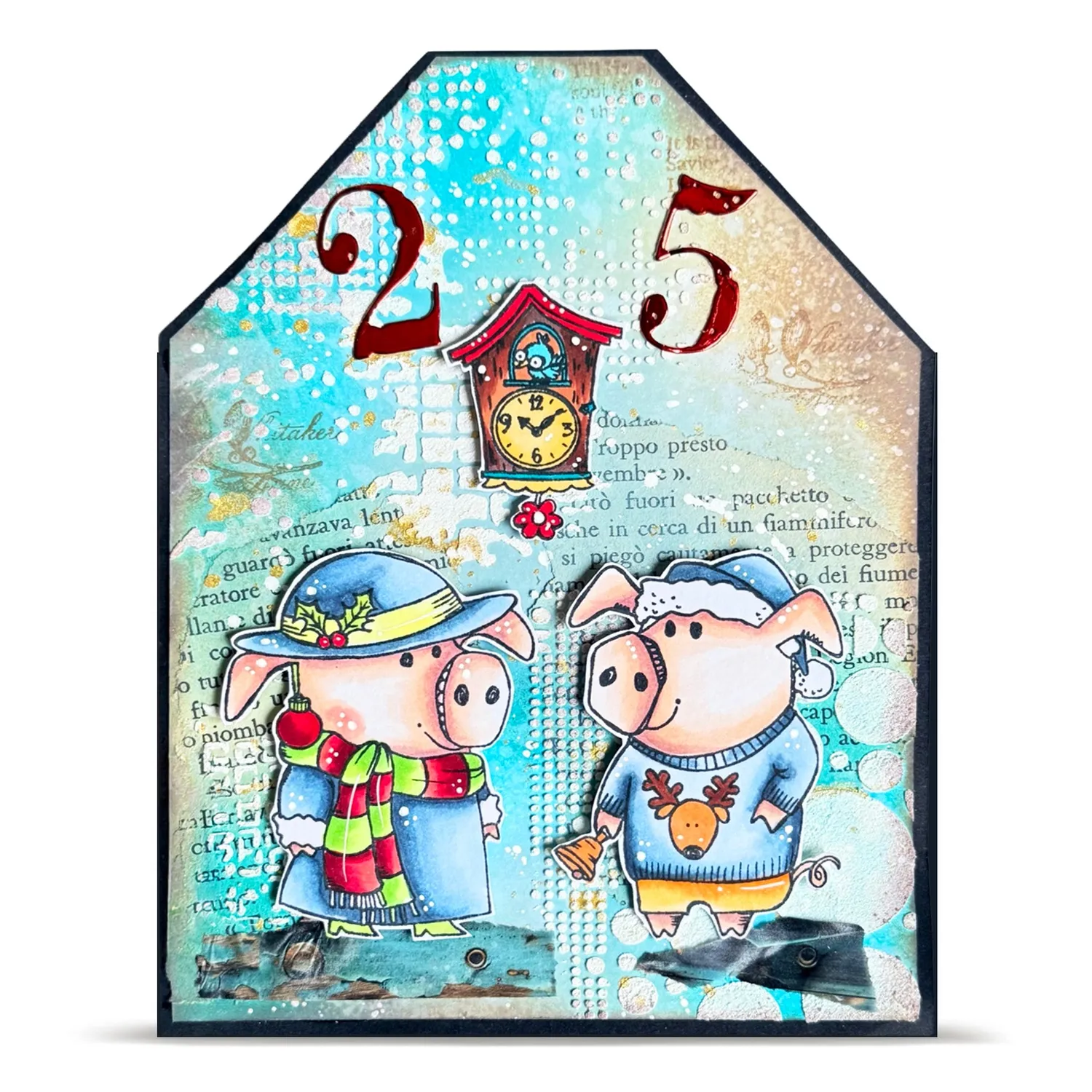 AALL and Create TP-1387 Holiday Pigs Stempelset A7