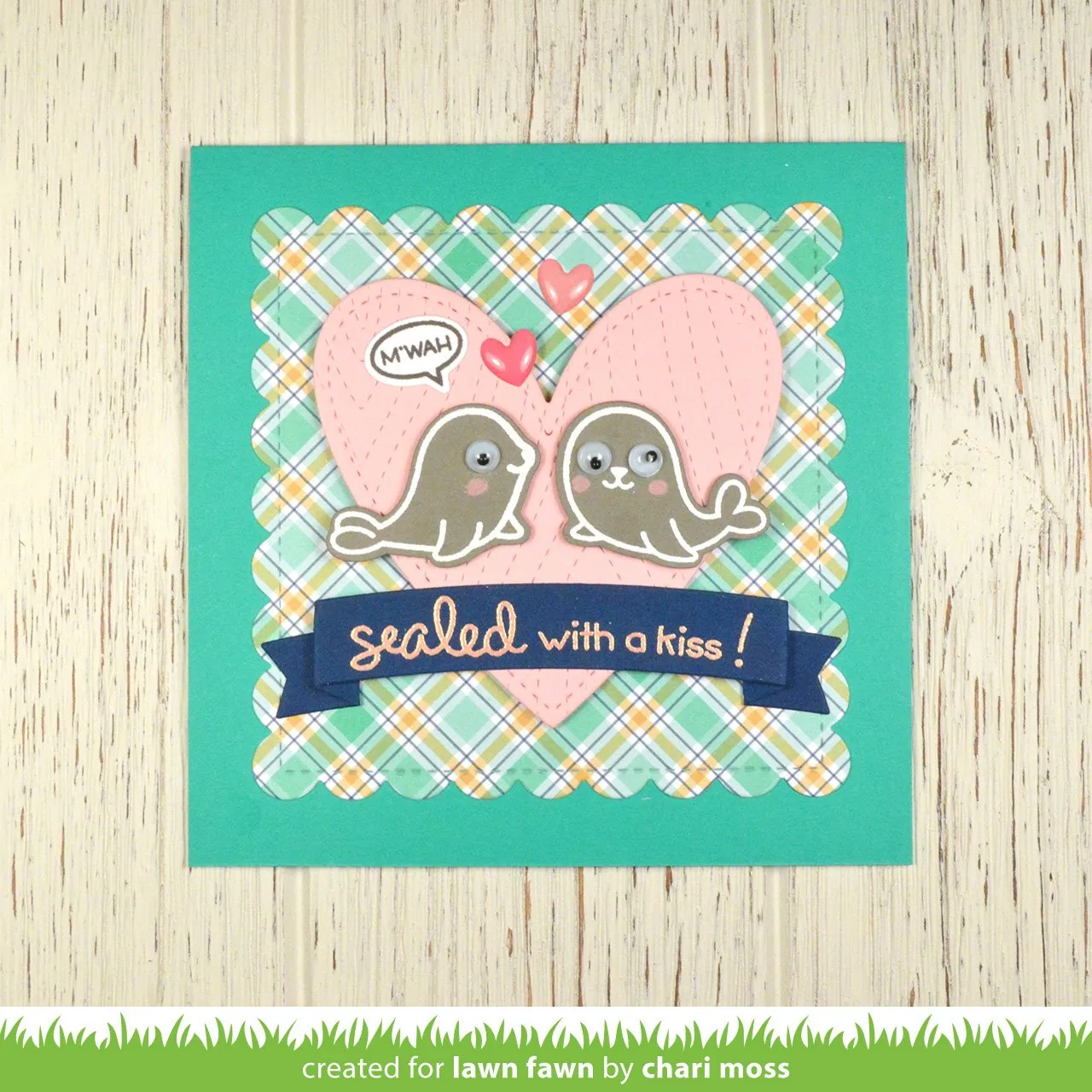 Lawn Fawn Lawn Cuts Outside In Stitched Scalloped Square Stanzen