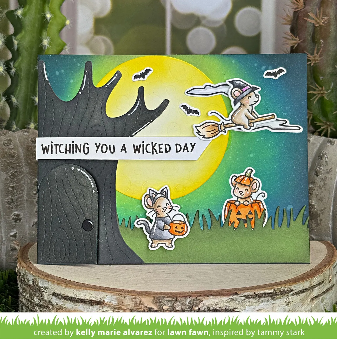 Lawn Fawn Halloween Mice Clear Stamps Mäuse Halloween-Set