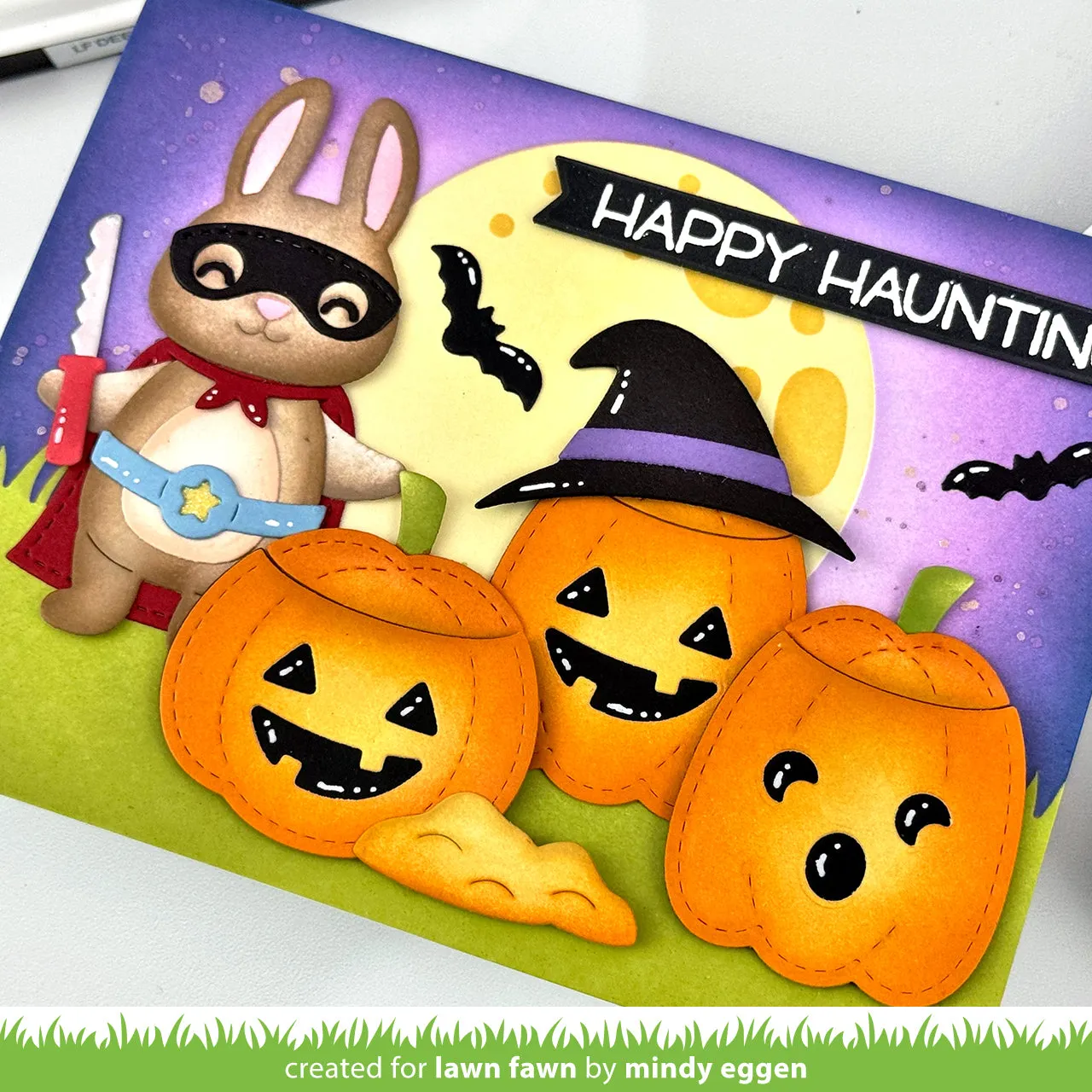 Lawn Fawn Build-A-Jack-O-Lantern LF3866 Stanzen Kürbis