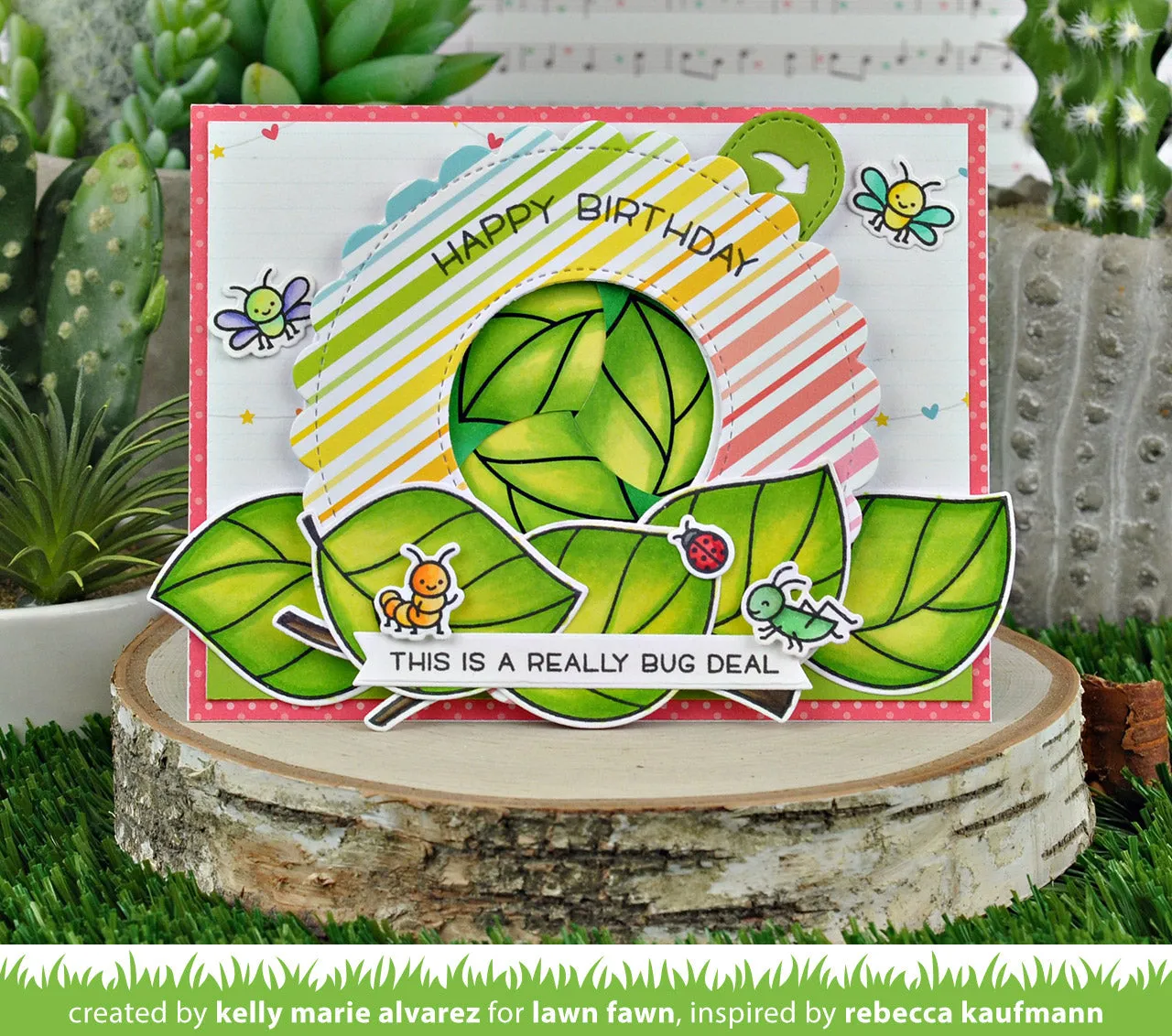 Lawn Fawn Magic Iris Scalloped Add-On Stanzen interaktiv